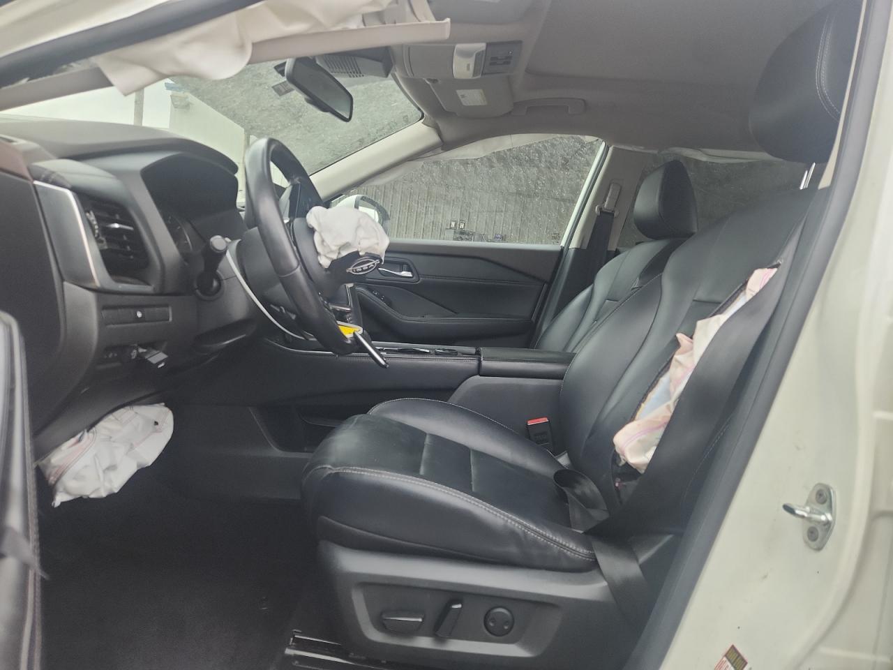 2023 Nissan Rogue Sl White vin: 5N1BT3CB1PC784255 Damage: Airbag - Front Left, Deployed, Replacement Required