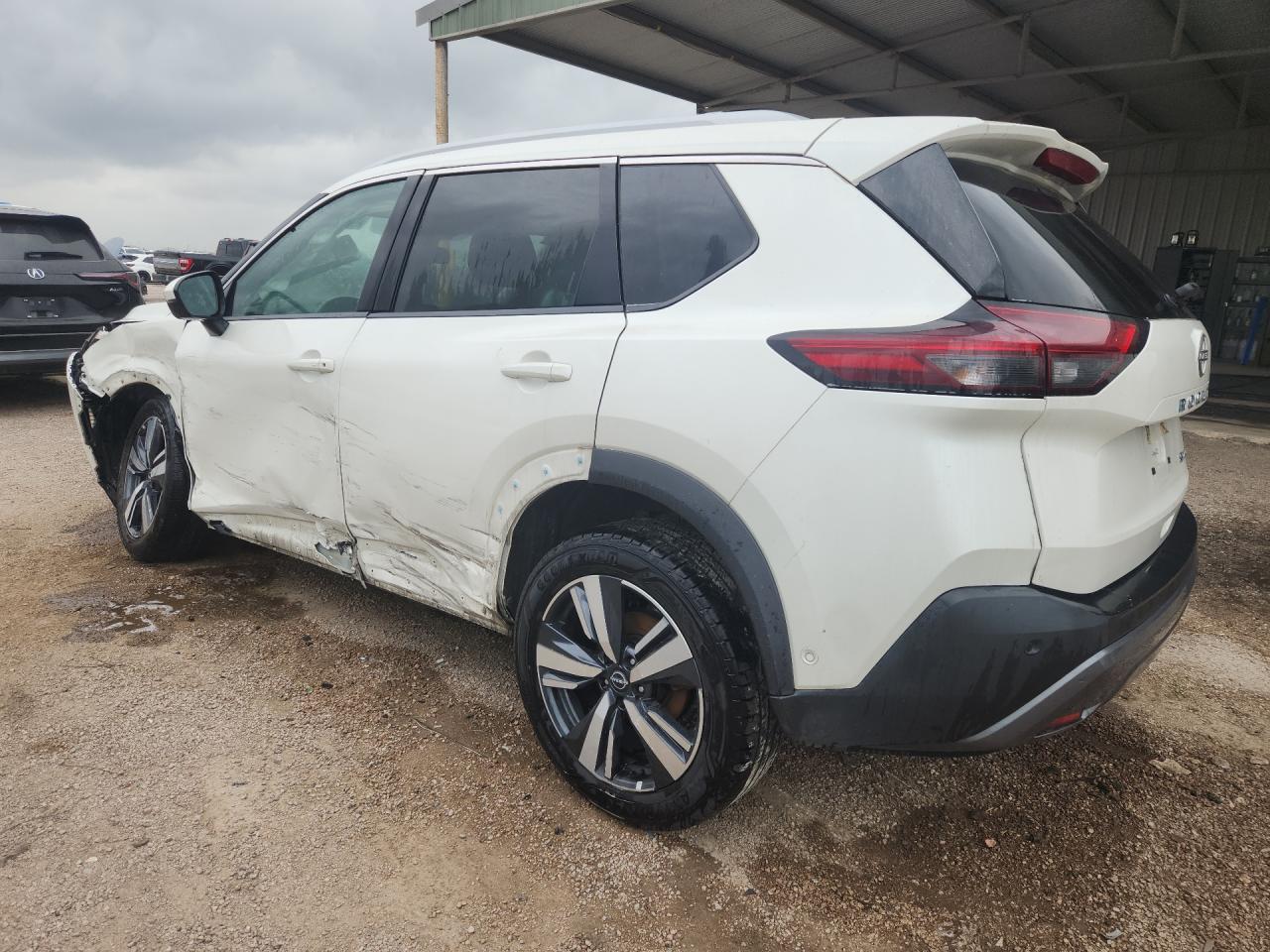 2023 Nissan Rogue Sl White vin: 5N1BT3CB1PC784255 Damage: Left Front Fender, Severe Damage, Replacement Required