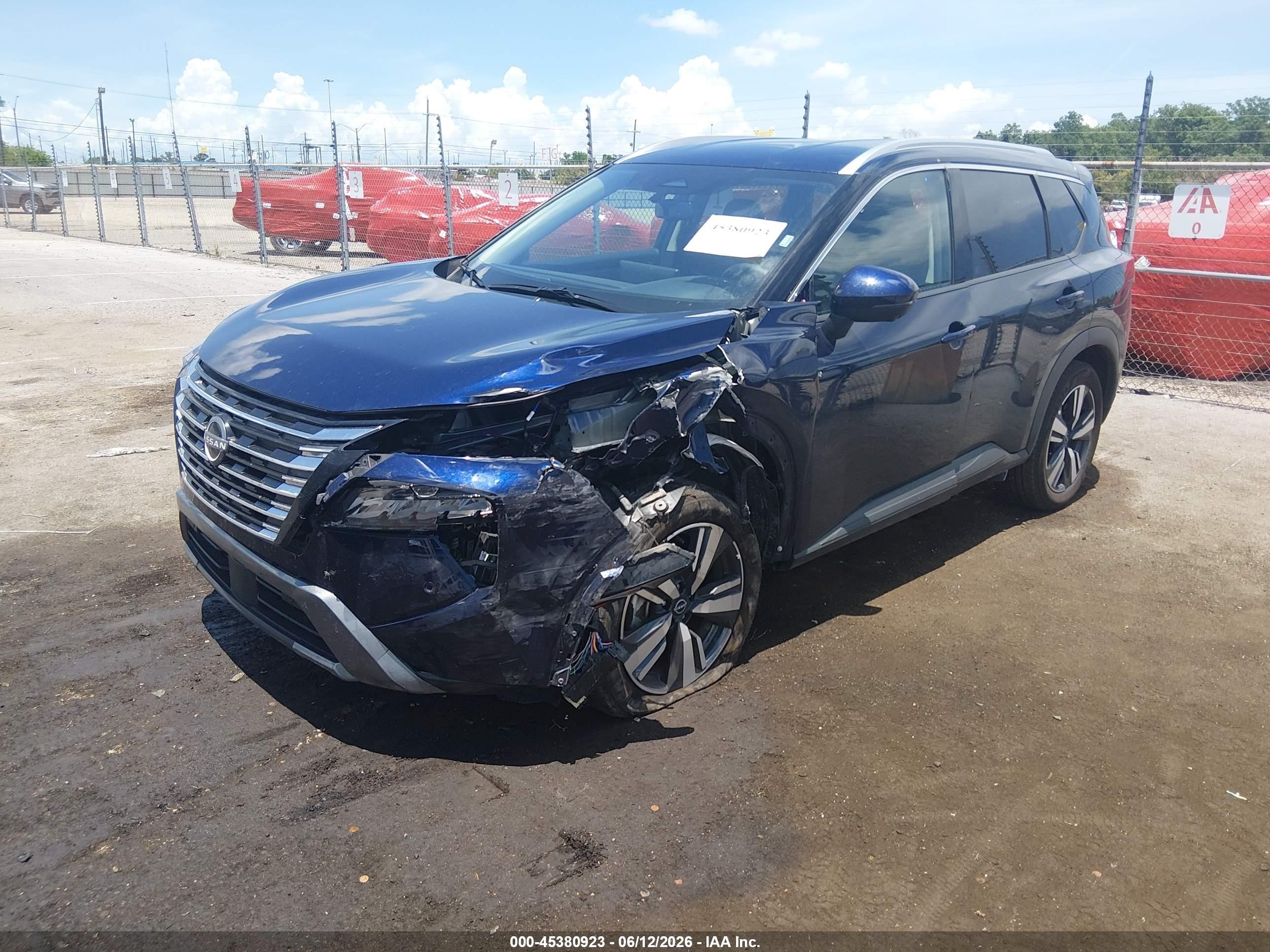 2026 Nissan Rogue Sl Синий vin: 5N1BT3CB1TC720436