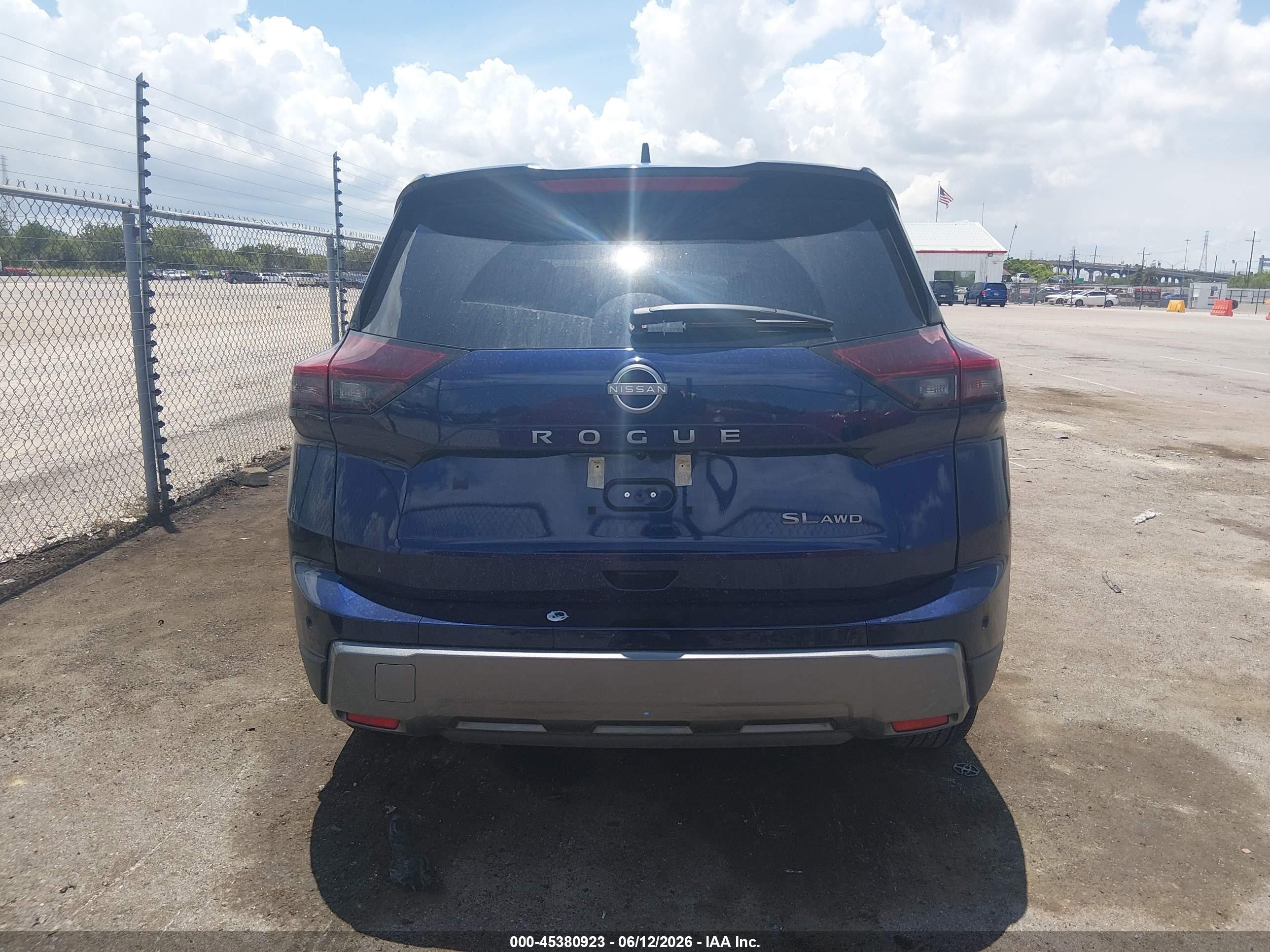 2026 Nissan Rogue Sl Синий vin: 5N1BT3CB1TC720436