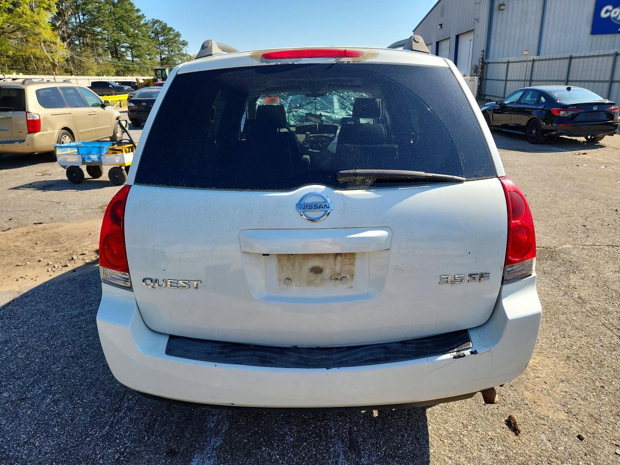 2006 Nissan Quest 3.5 White vin: 5N1BV28U06N120577