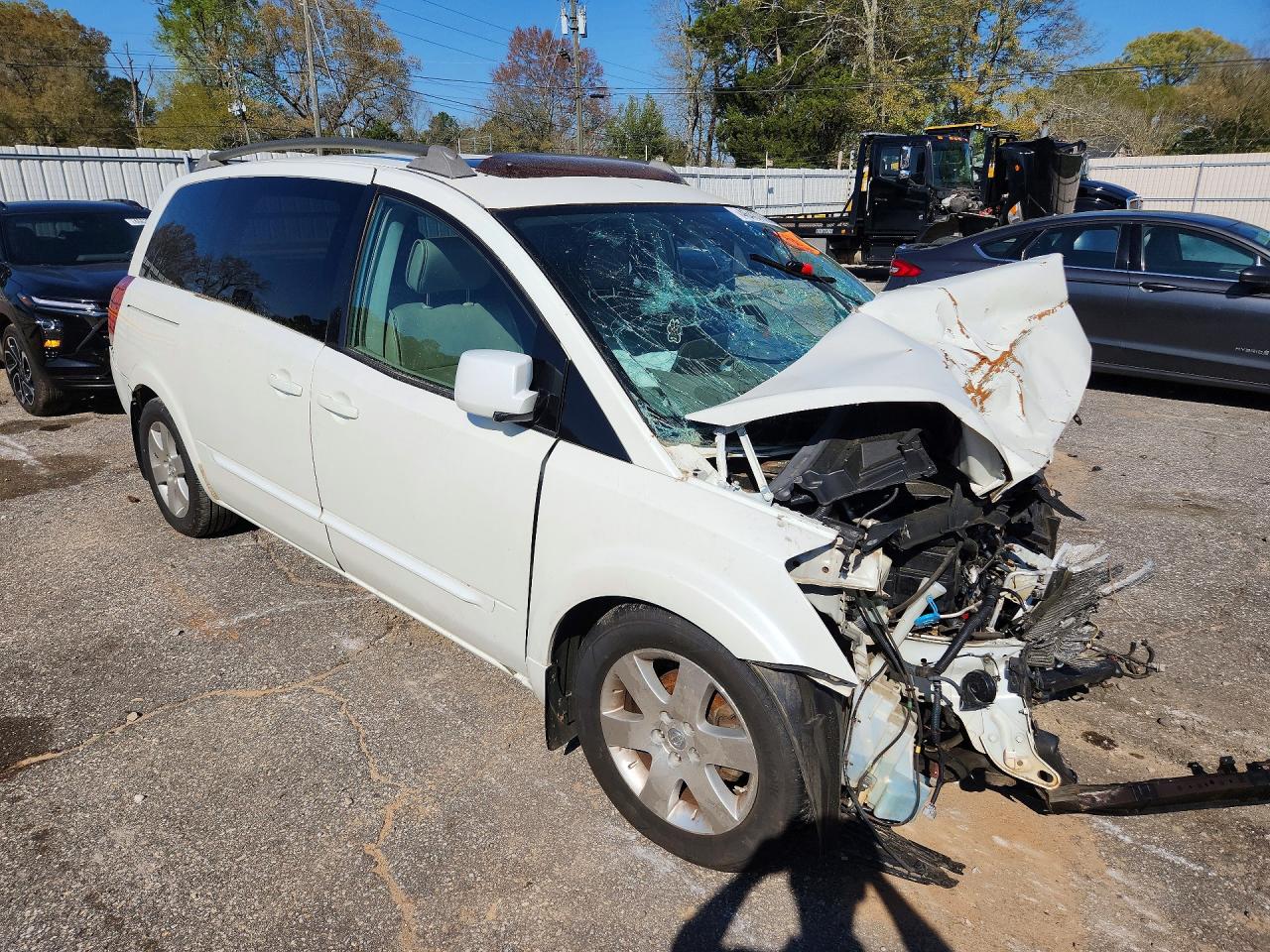 2006 Nissan Quest 3.5 White vin: 5N1BV28U06N120577