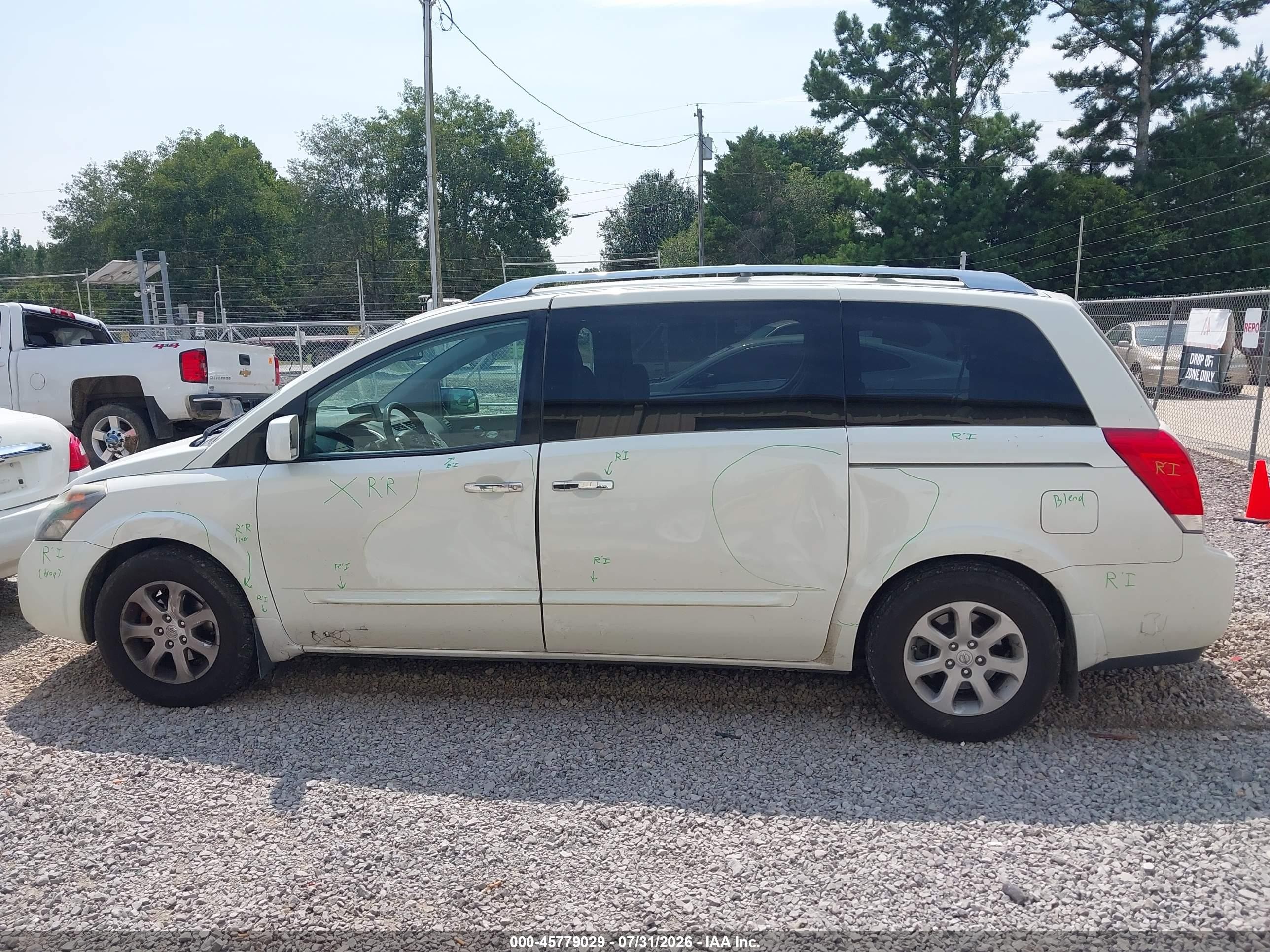 2009 Nissan Quest 3.5 Sl White vin: 5N1BV28U09N107428