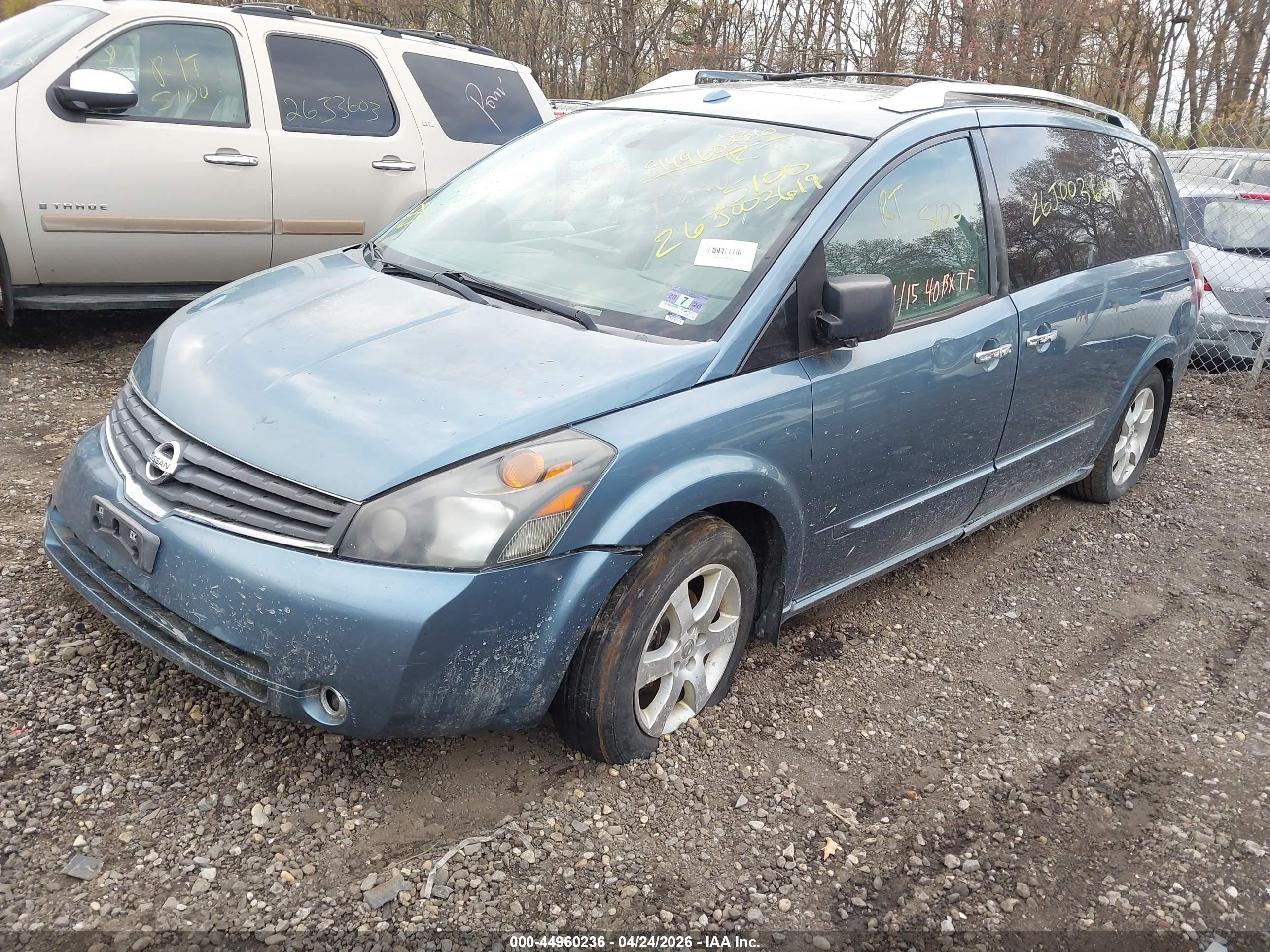2009 Nissan Quest 3.5 Se Blue vin: 5N1BV28U09N107932