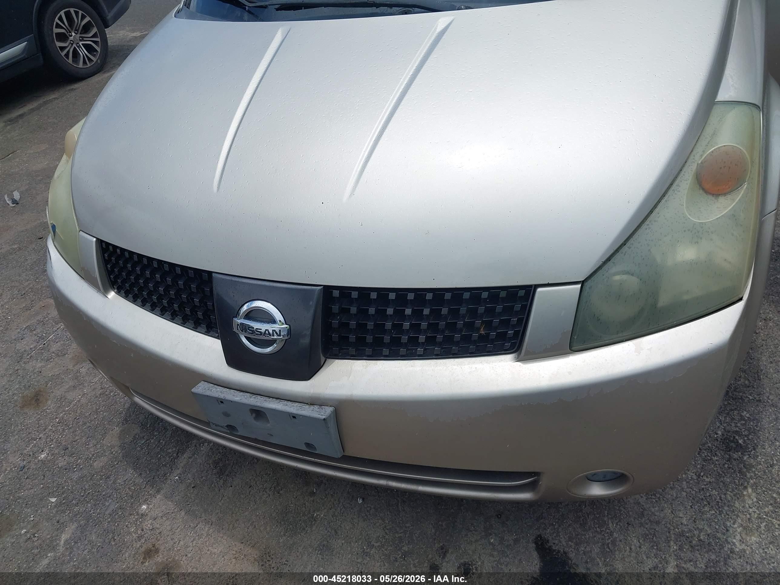 2004 Nissan Quest 3.5 Sl Gray vin: 5N1BV28U14N320963