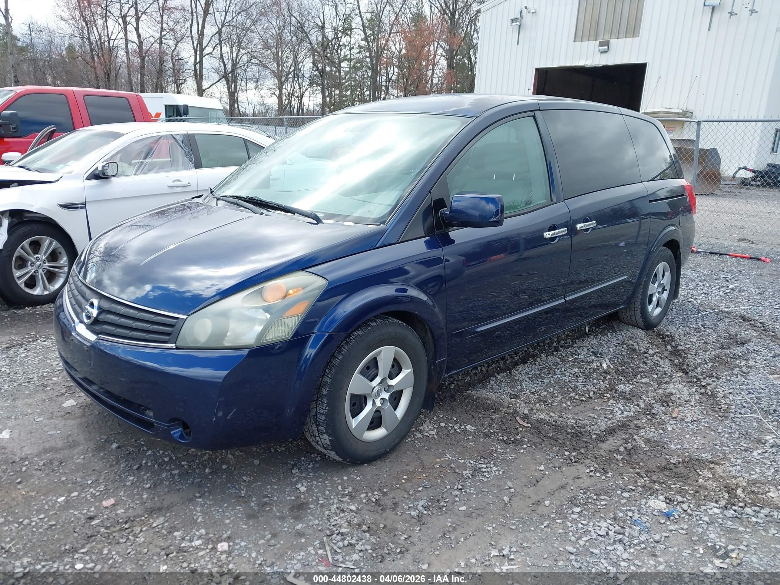 2008 Nissan Quest 3.5 Blue vin: 5N1BV28U18N102771