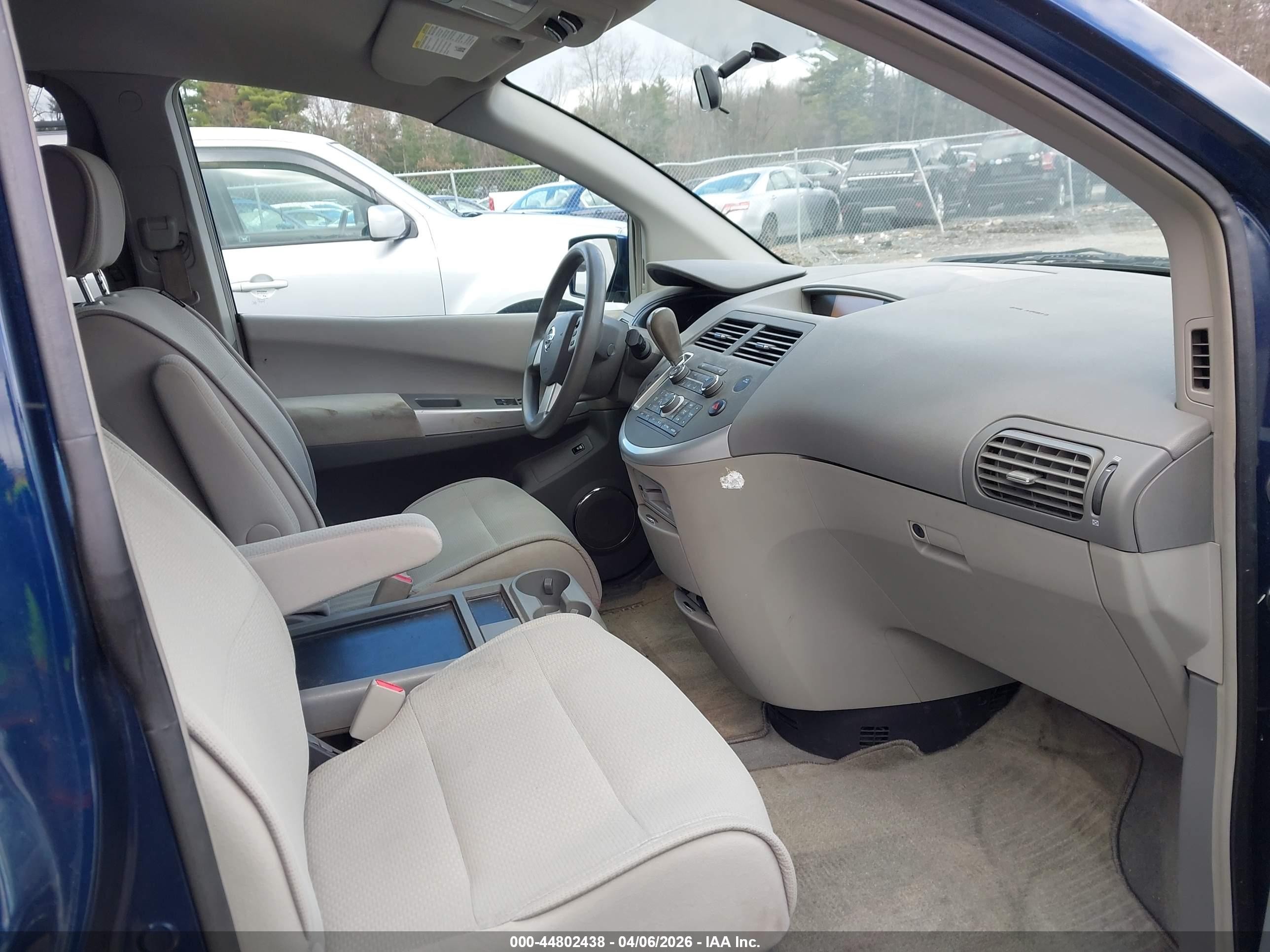 2008 Nissan Quest 3.5 Blue vin: 5N1BV28U18N102771