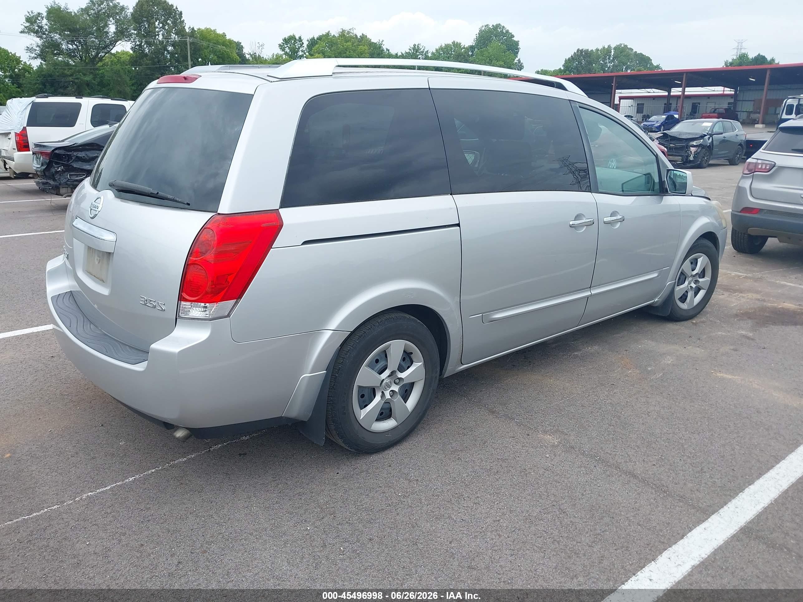 2009 Nissan Quest 3.5 S Silver vin: 5N1BV28U19N105901