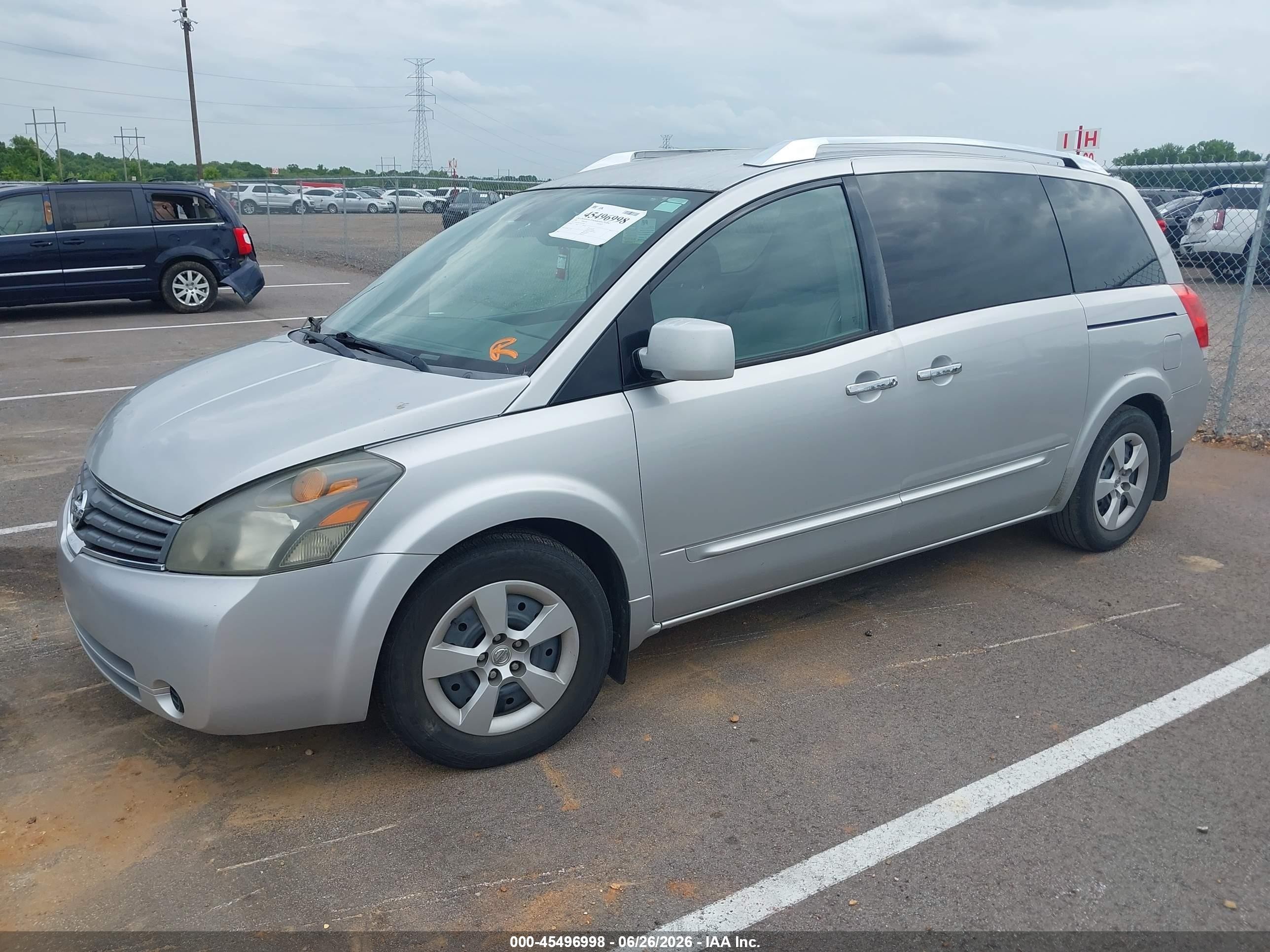 2009 Nissan Quest 3.5 S Silver vin: 5N1BV28U19N105901