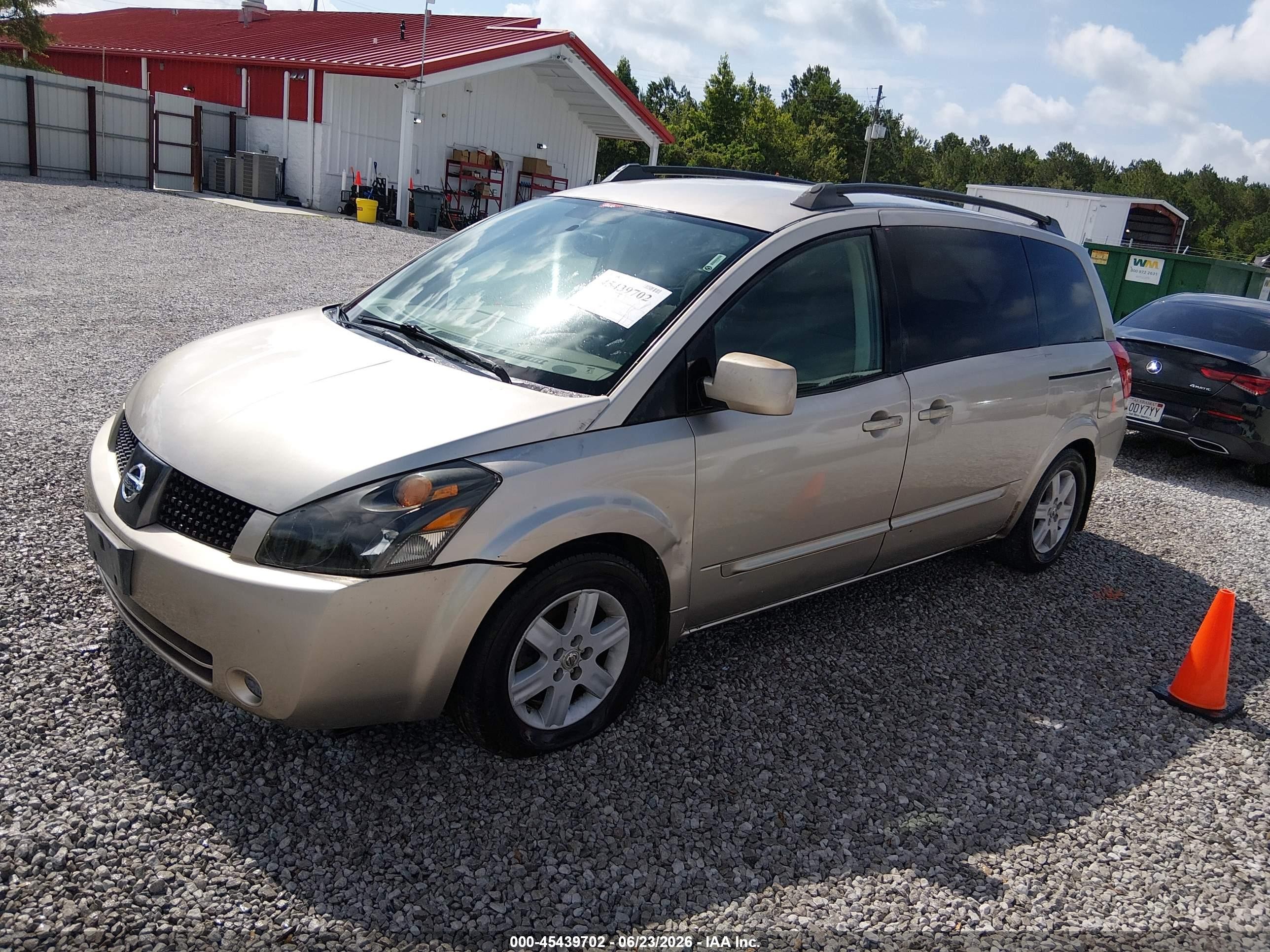 2004 Nissan Quest 3.5 Sl Silver vin: 5N1BV28U24N330630