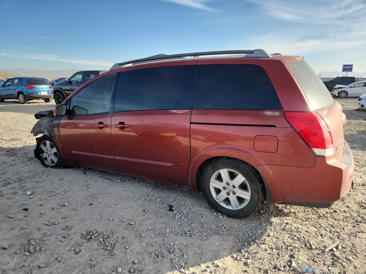 2004 Nissan Quest S Burgundy vin: 5N1BV28U24N337903