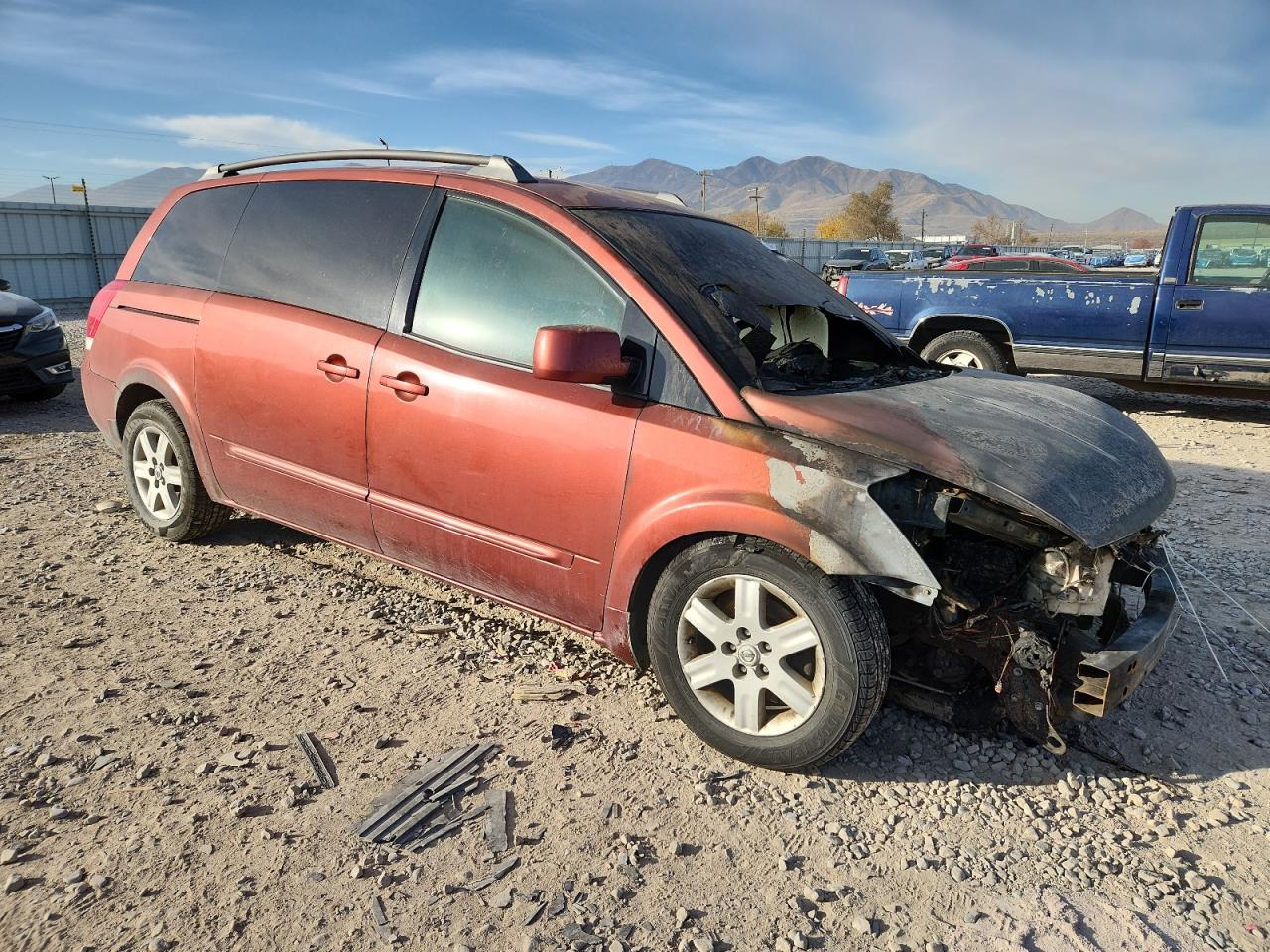2004 Nissan Quest S Burgundy vin: 5N1BV28U24N337903