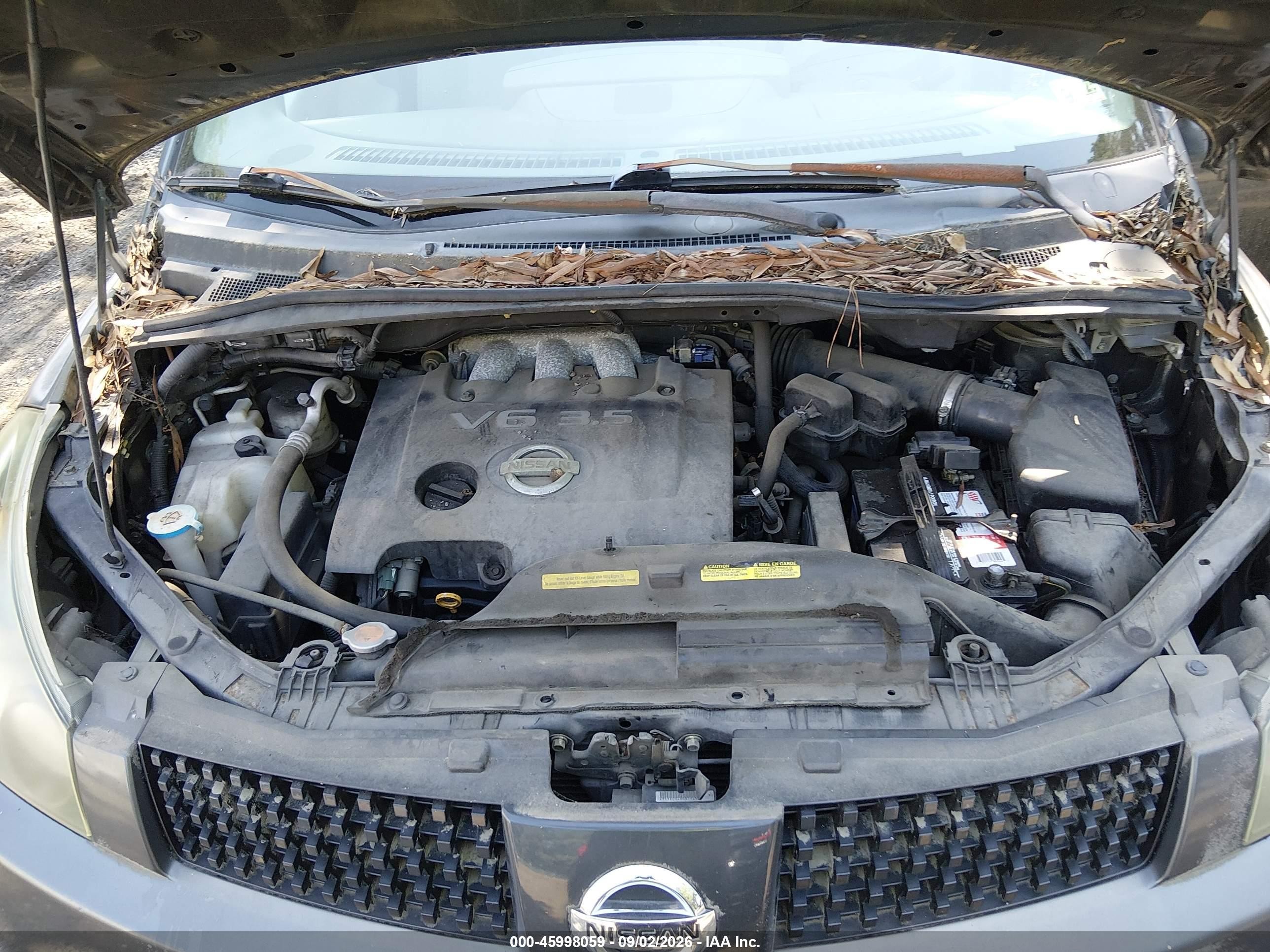 2005 Nissan Quest 3.5 Brown vin: 5N1BV28U25N106064