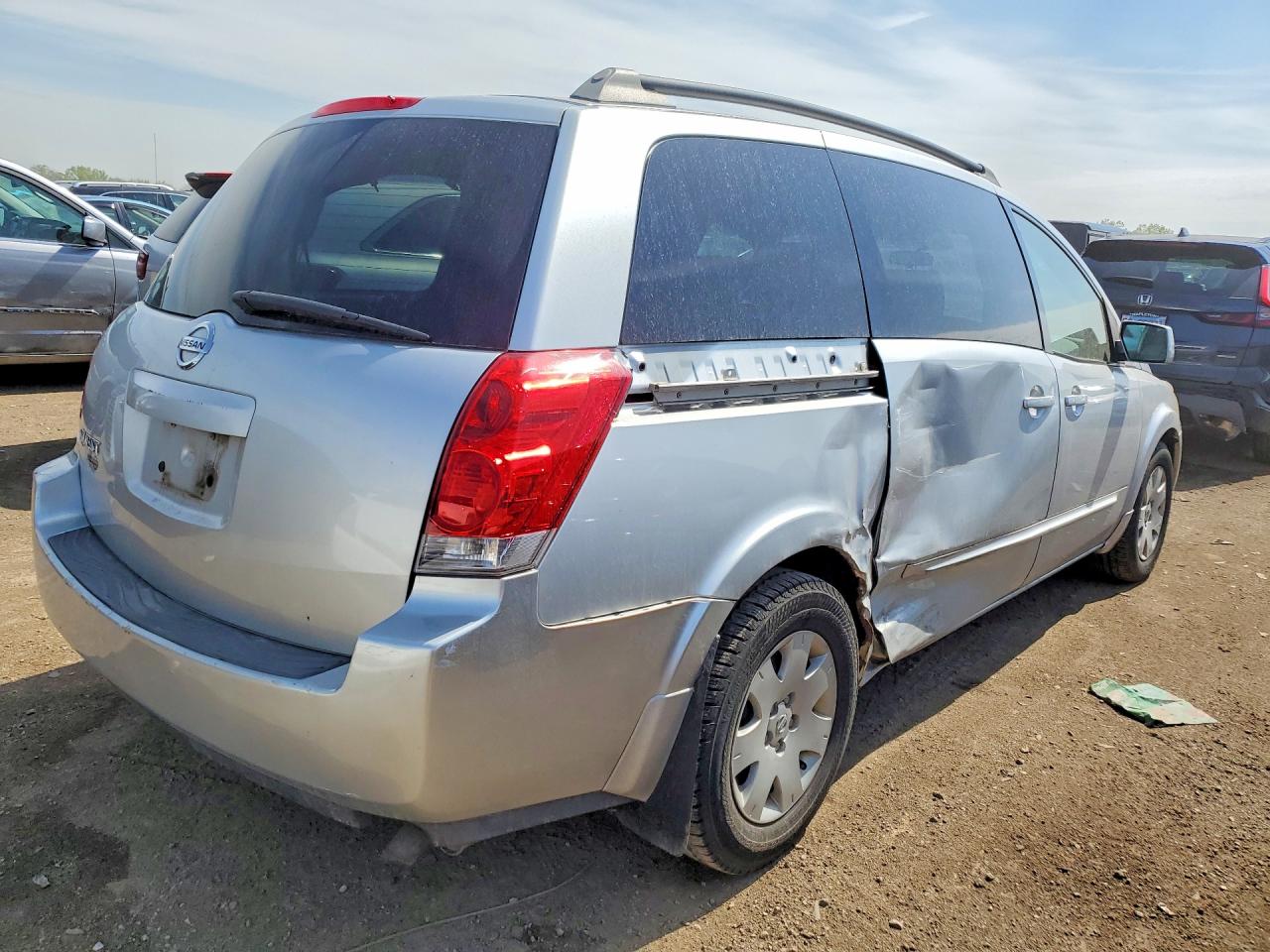 2005 Nissan Quest 3.5 Silver vin: 5N1BV28U25N137475