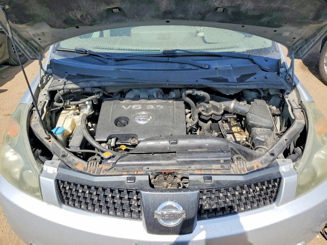 2005 Nissan Quest 3.5 Silver vin: 5N1BV28U25N137475