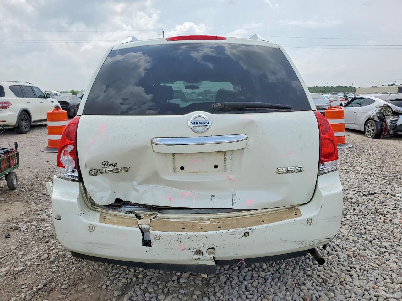 2008 Nissan Quest 3.5 Белый vin: 5N1BV28U28N115402
