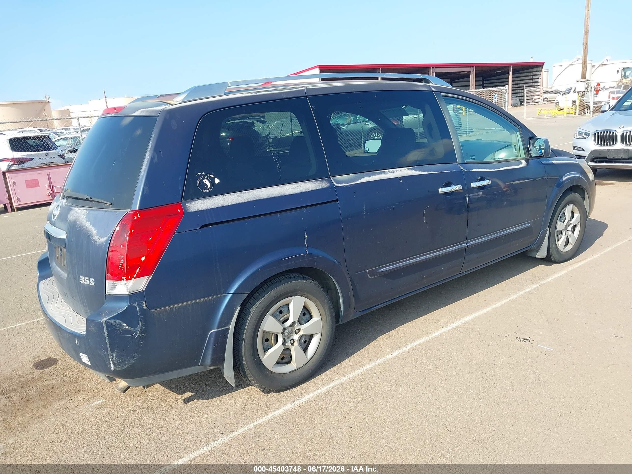 2009 Nissan Quest 3.5 S Blue vin: 5N1BV28U29N107947
