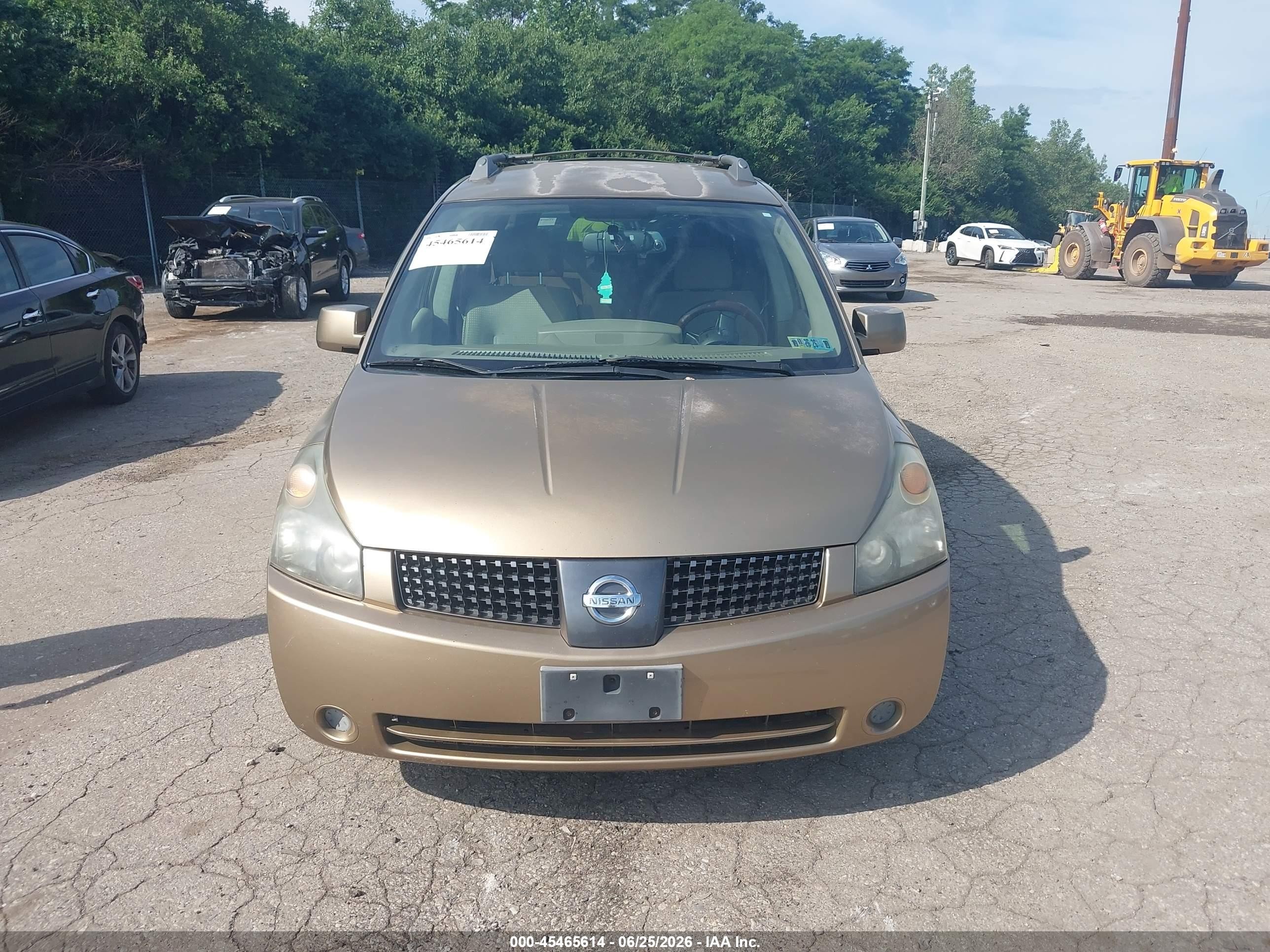 2004 Nissan Quest S/se/sl Gold vin: 5N1BV28U34N310290