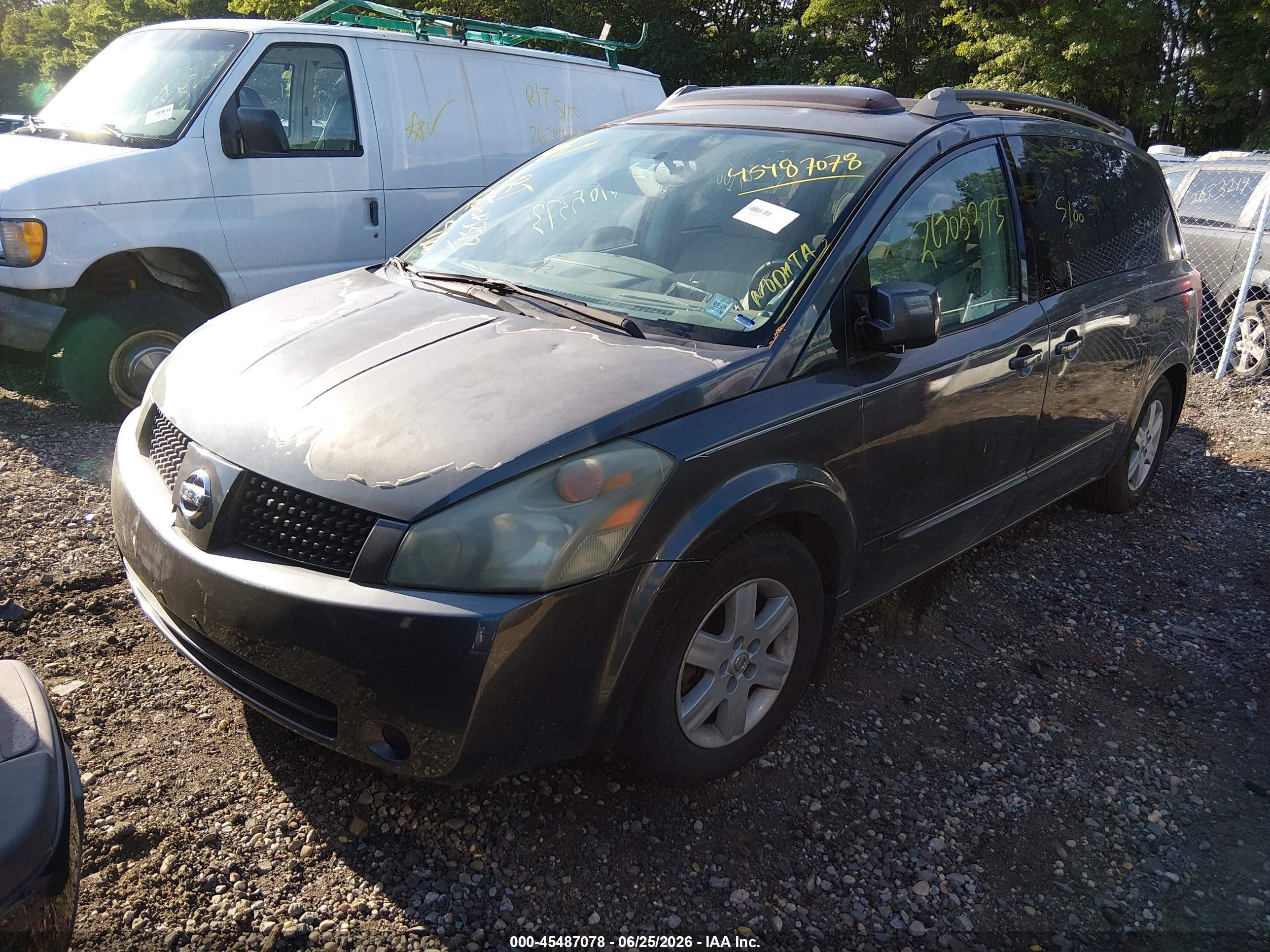 2004 Nissan Quest 3.5 Sl Gray vin: 5N1BV28U34N366178