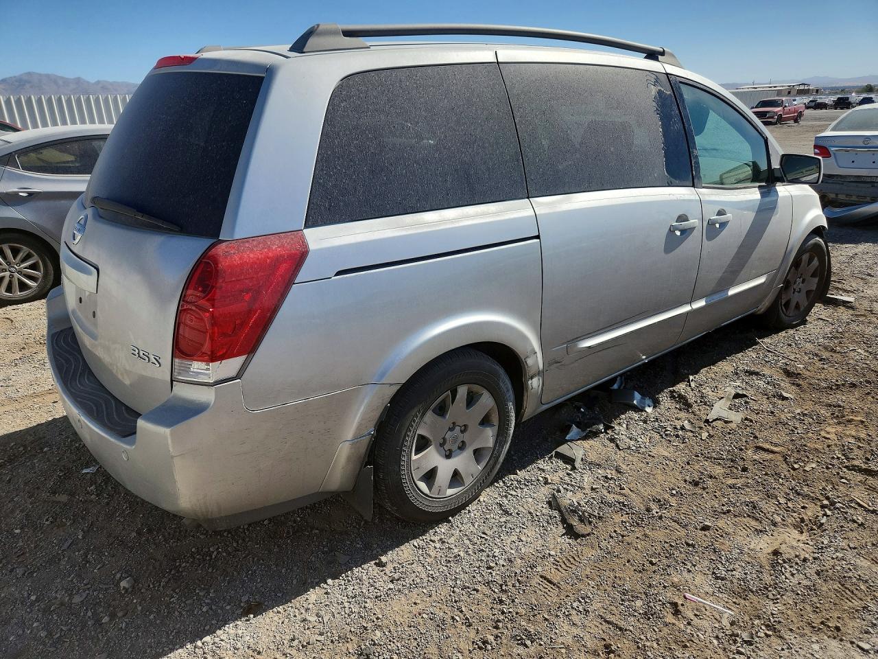 2005 Nissan Quest Silver vin: 5N1BV28U35N116196