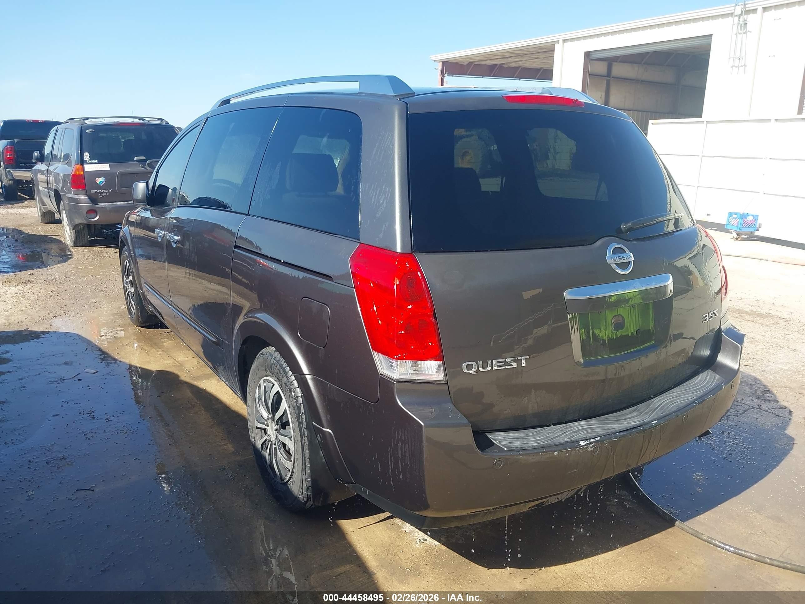 2007 Nissan Quest 3.5 S Gray vin: 5N1BV28U37N113852