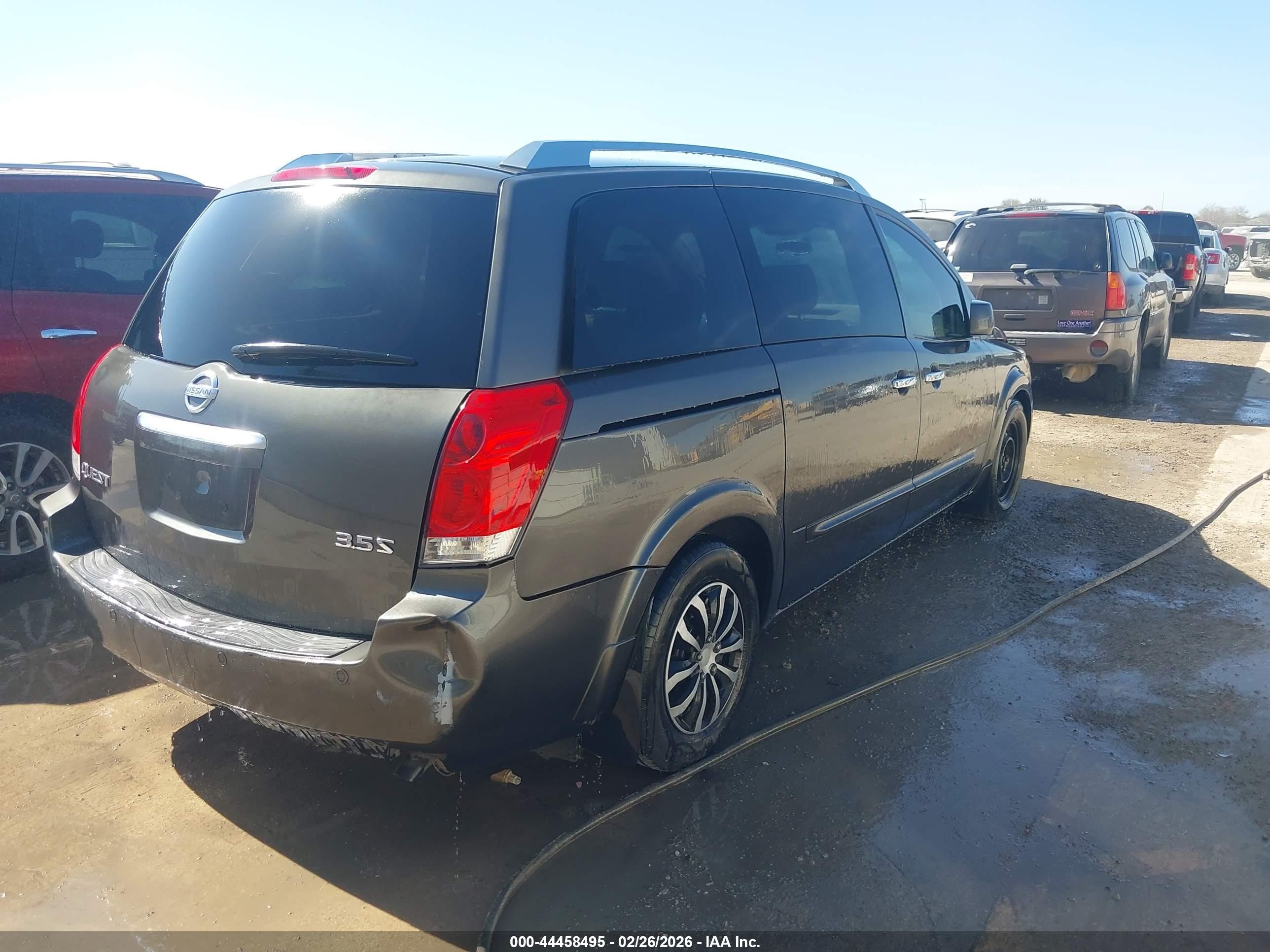 2007 Nissan Quest 3.5 S Gray vin: 5N1BV28U37N113852