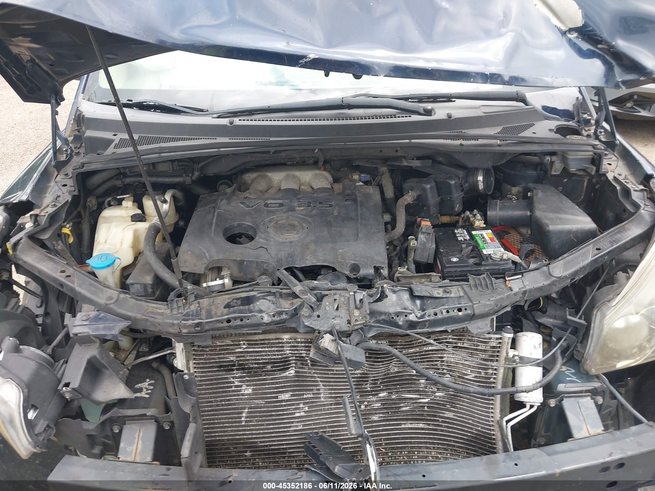 2007 Nissan Quest 3.5 Синий vin: 5N1BV28U37N142901