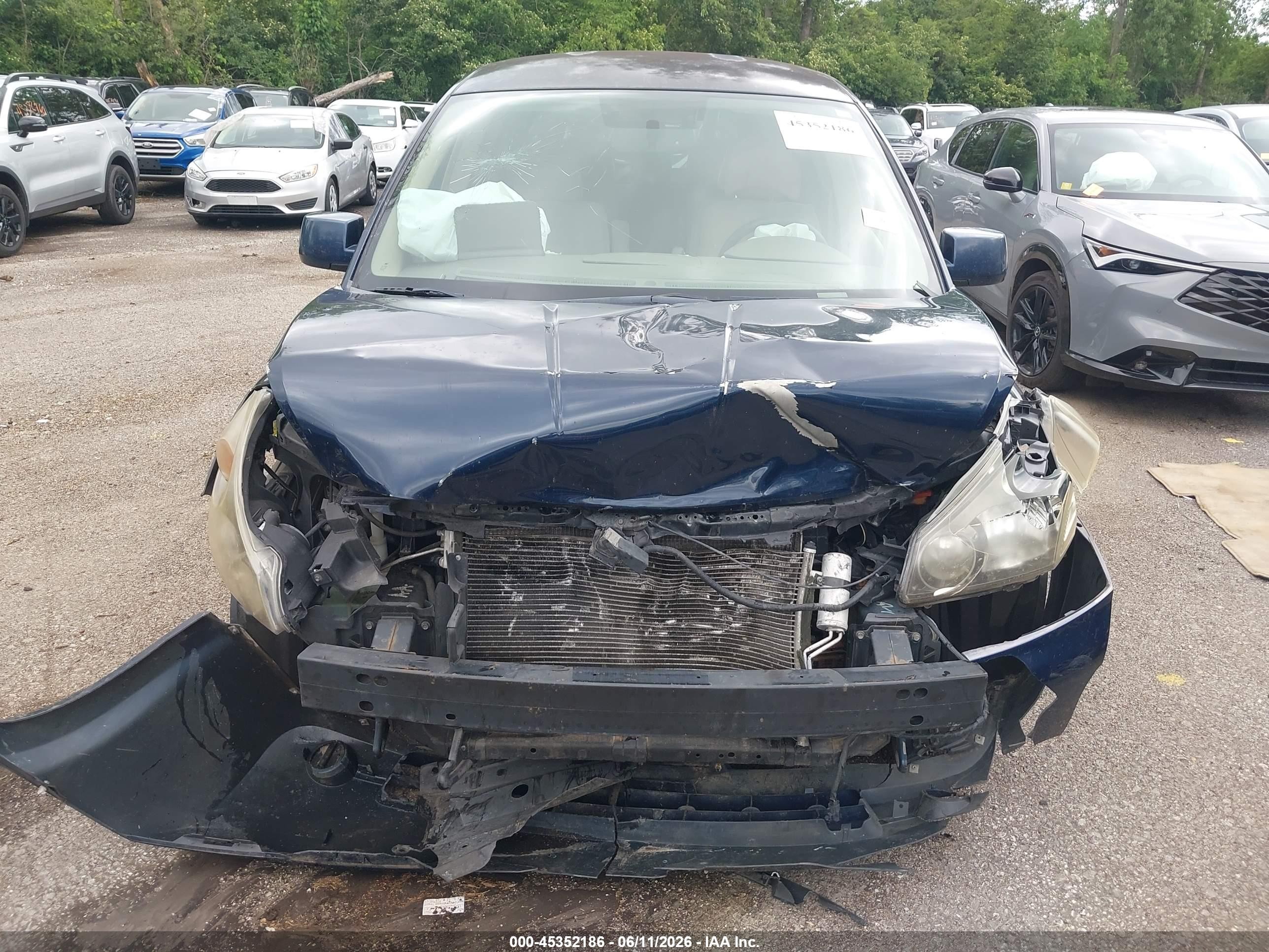 2007 Nissan Quest 3.5 Синий vin: 5N1BV28U37N142901