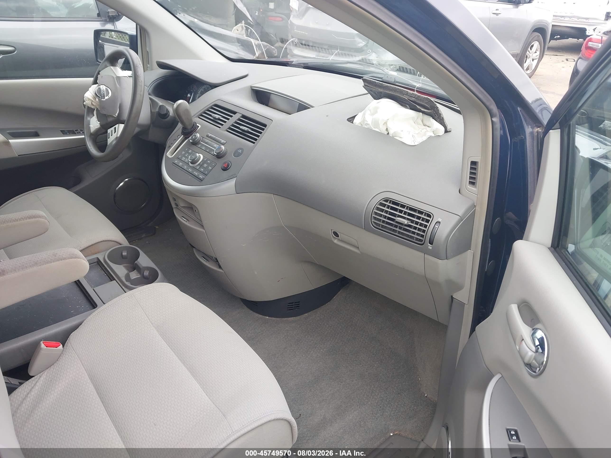 2009 Nissan Quest 3.5 Blue vin: 5N1BV28U39N100795