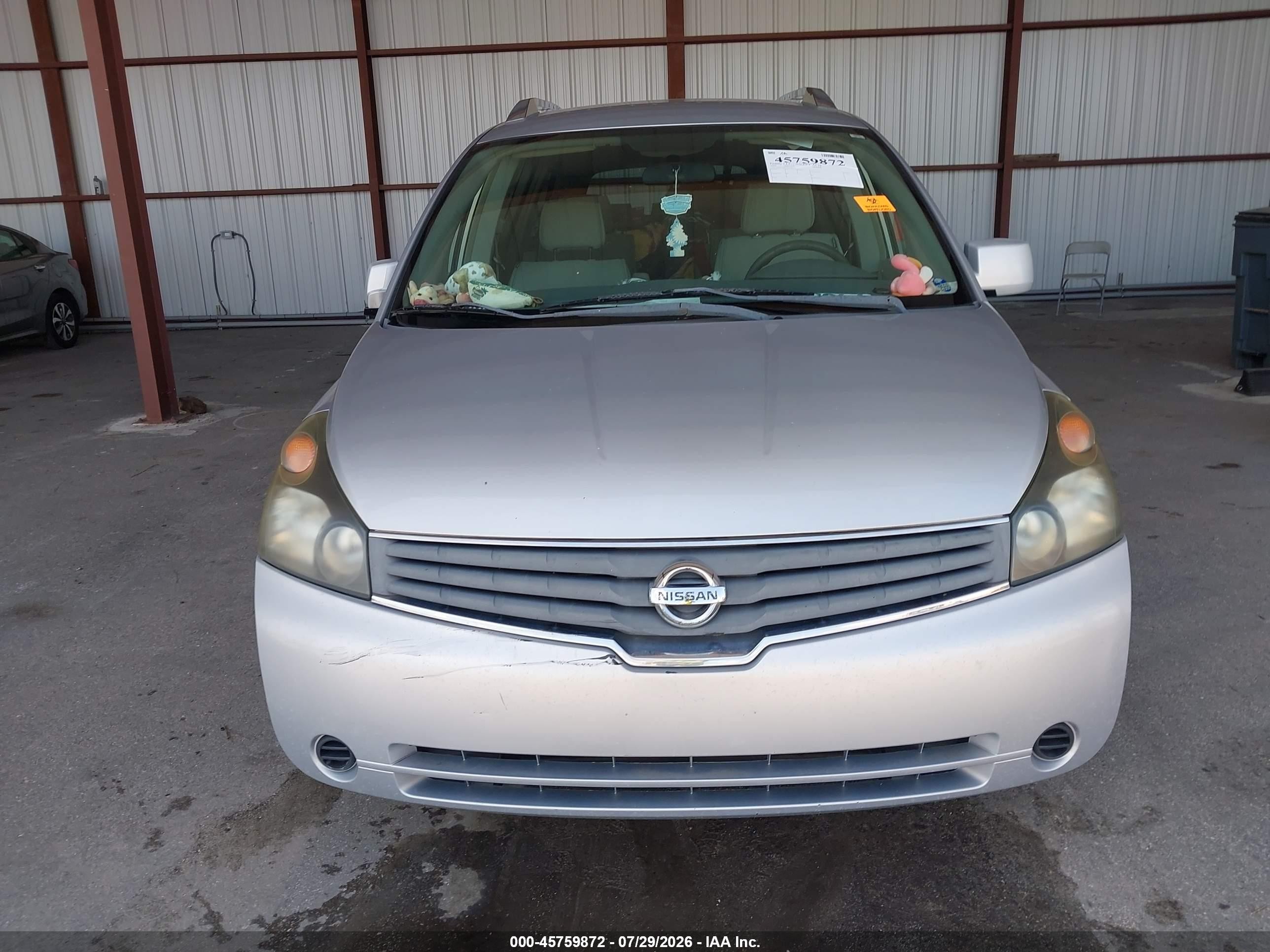 2009 Nissan Quest 3.5 S Silver vin: 5N1BV28U39N102451