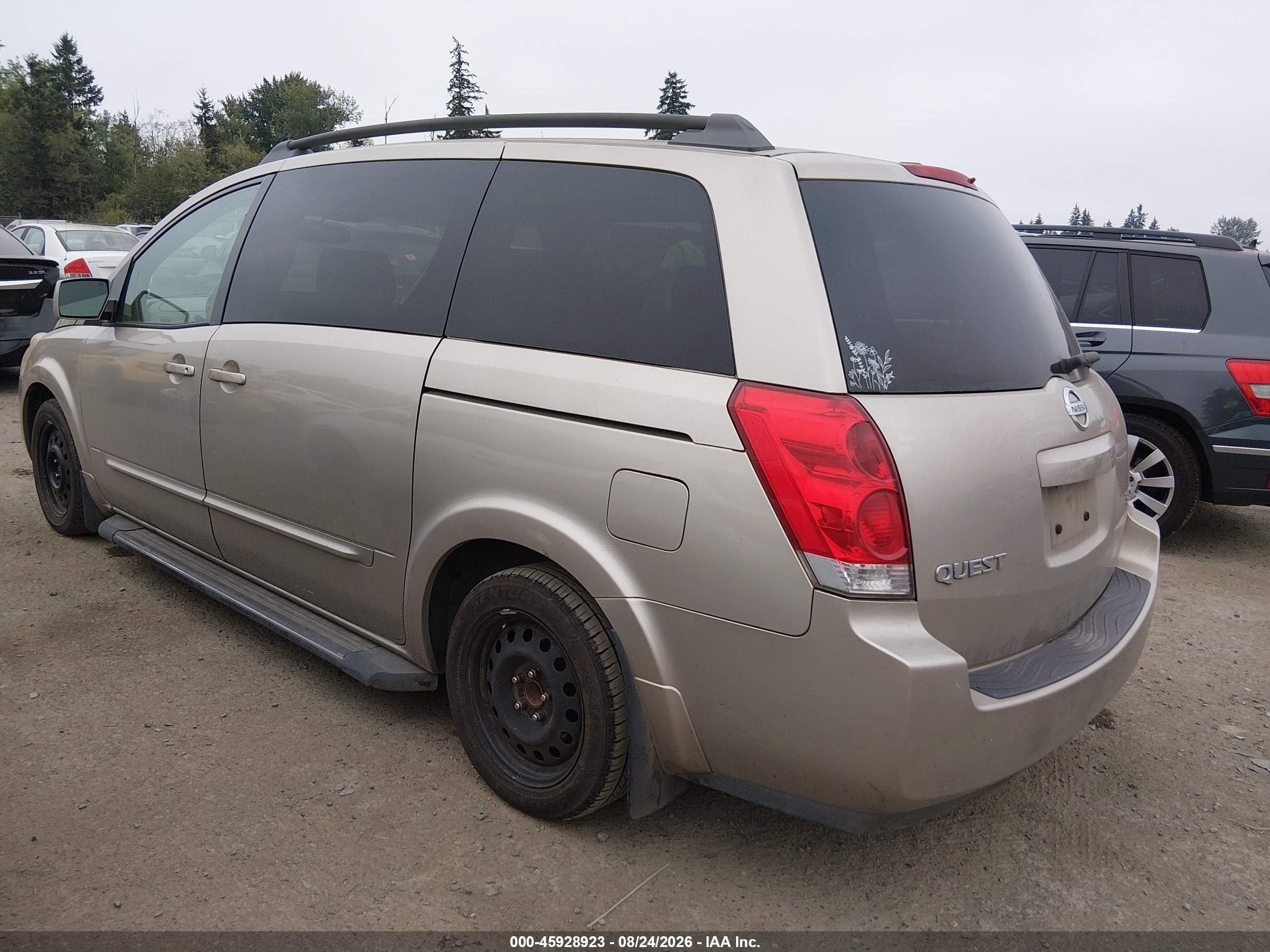 2004 Nissan Quest 3.5 Sl Gold vin: 5N1BV28U44N309259