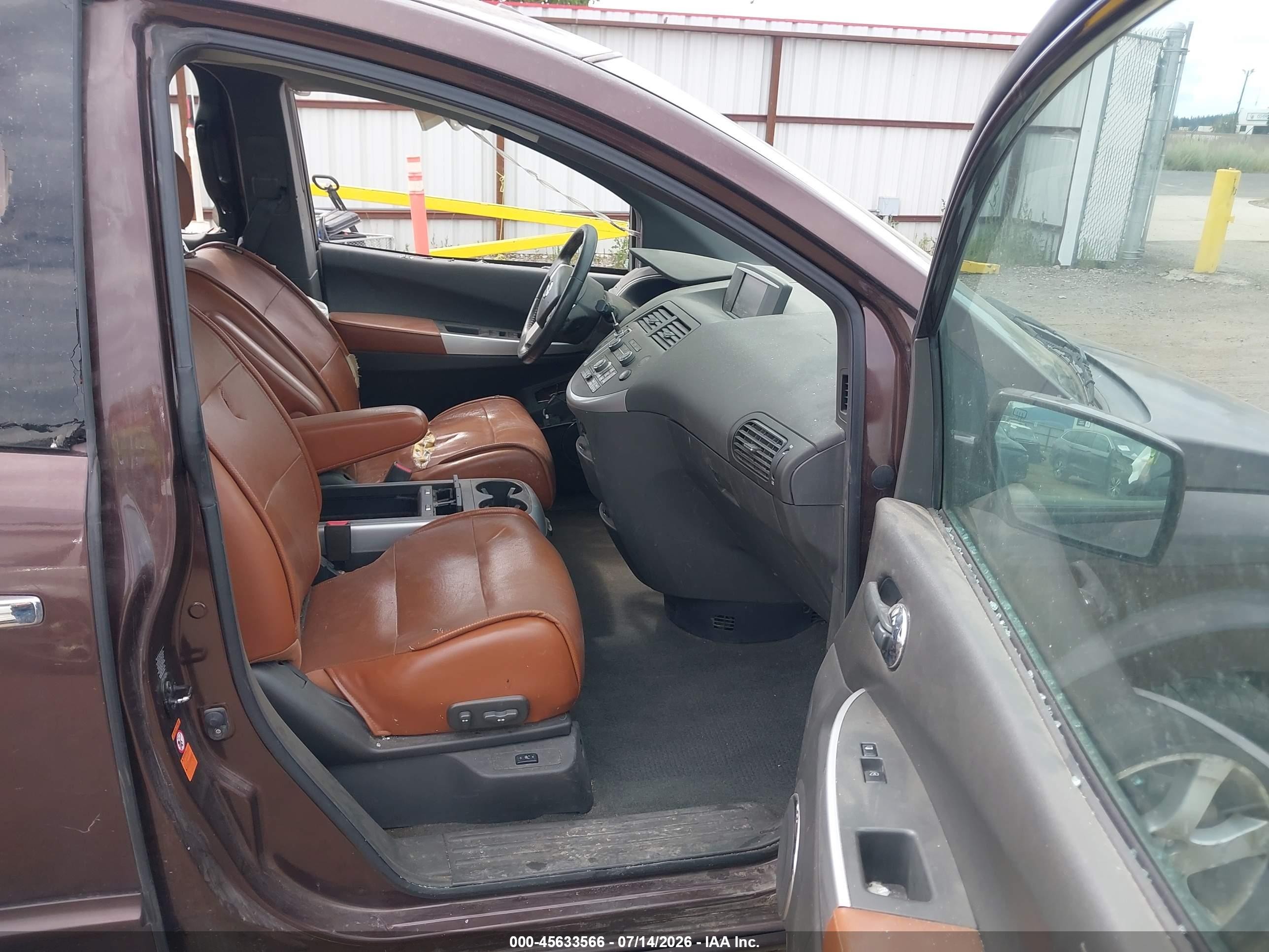 2007 Nissan Quest 3.5 Se Brown vin: 5N1BV28U47N110829