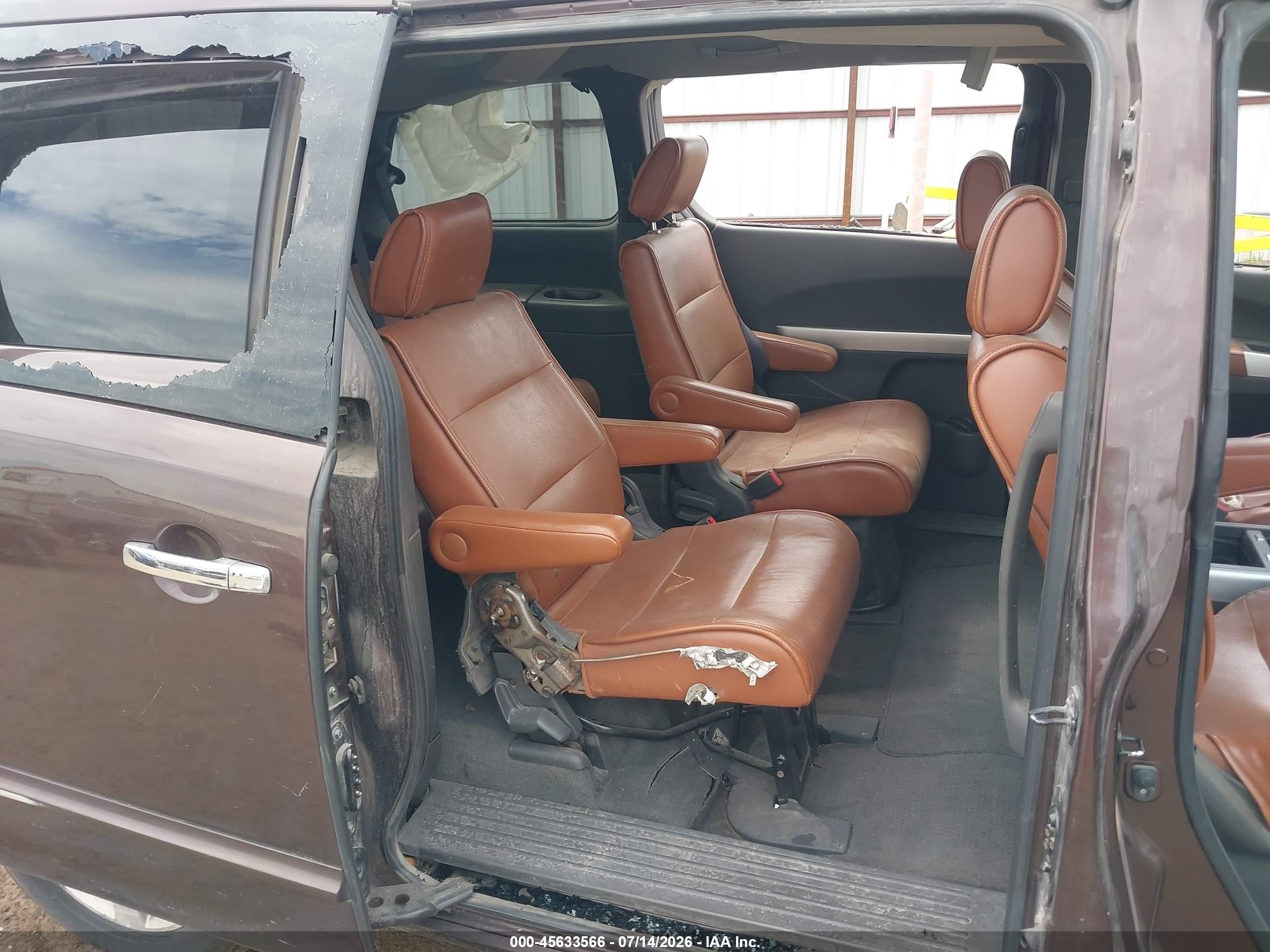 2007 Nissan Quest 3.5 Se Brown vin: 5N1BV28U47N110829
