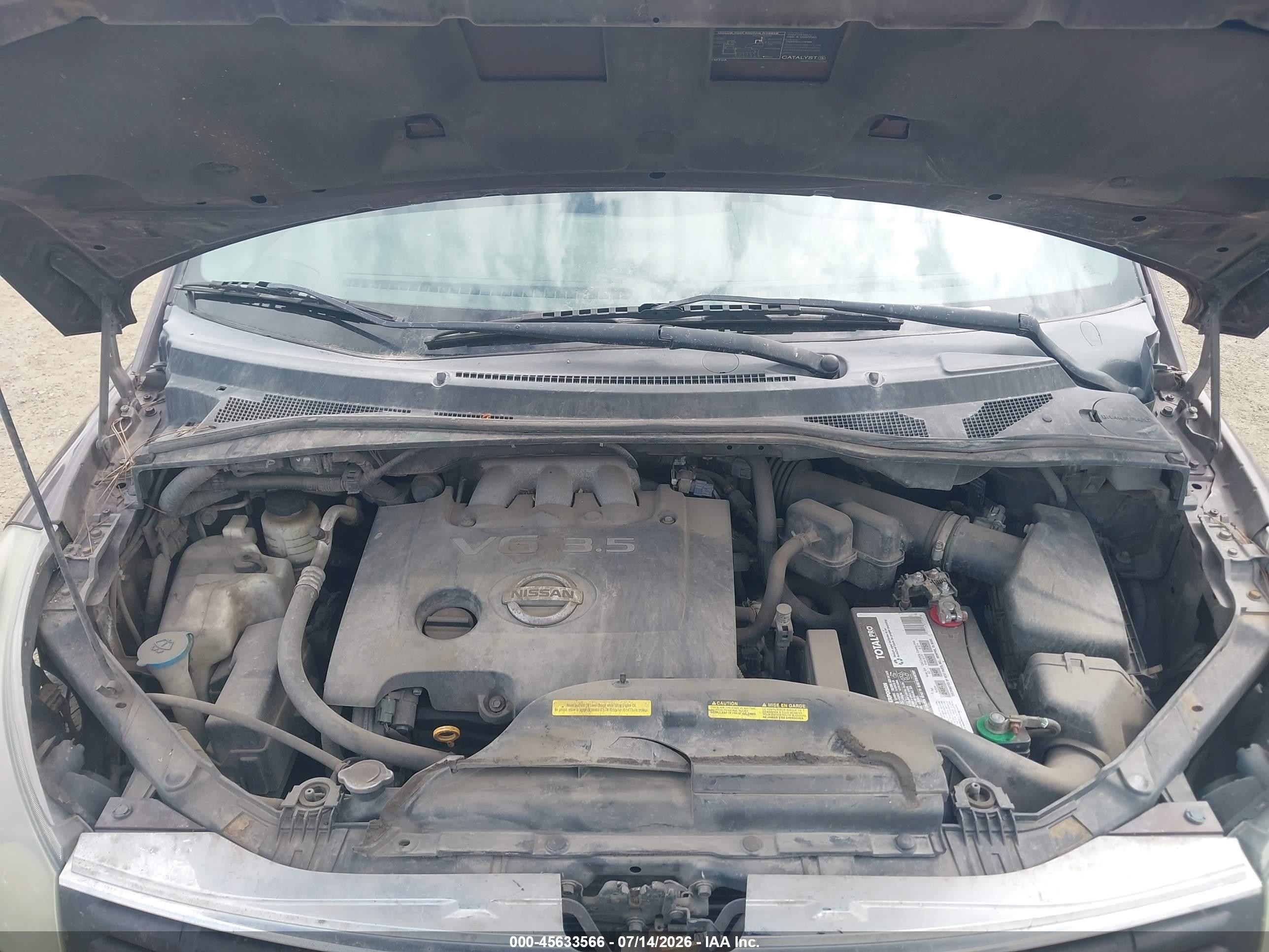 2007 Nissan Quest 3.5 Se Brown vin: 5N1BV28U47N110829