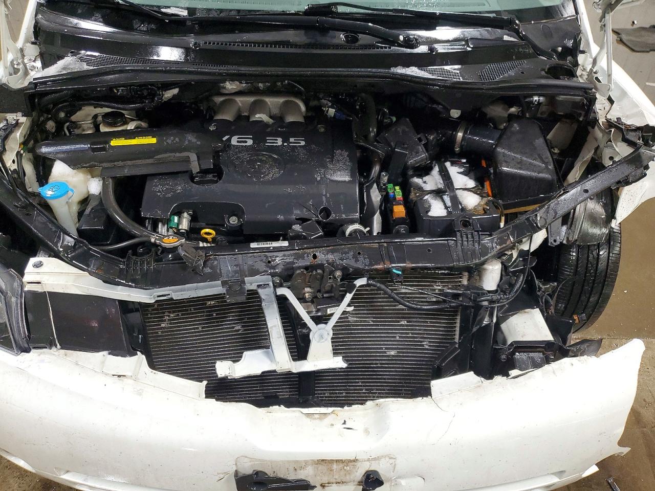 2009 Nissan Quest S White vin: 5N1BV28U49N100238