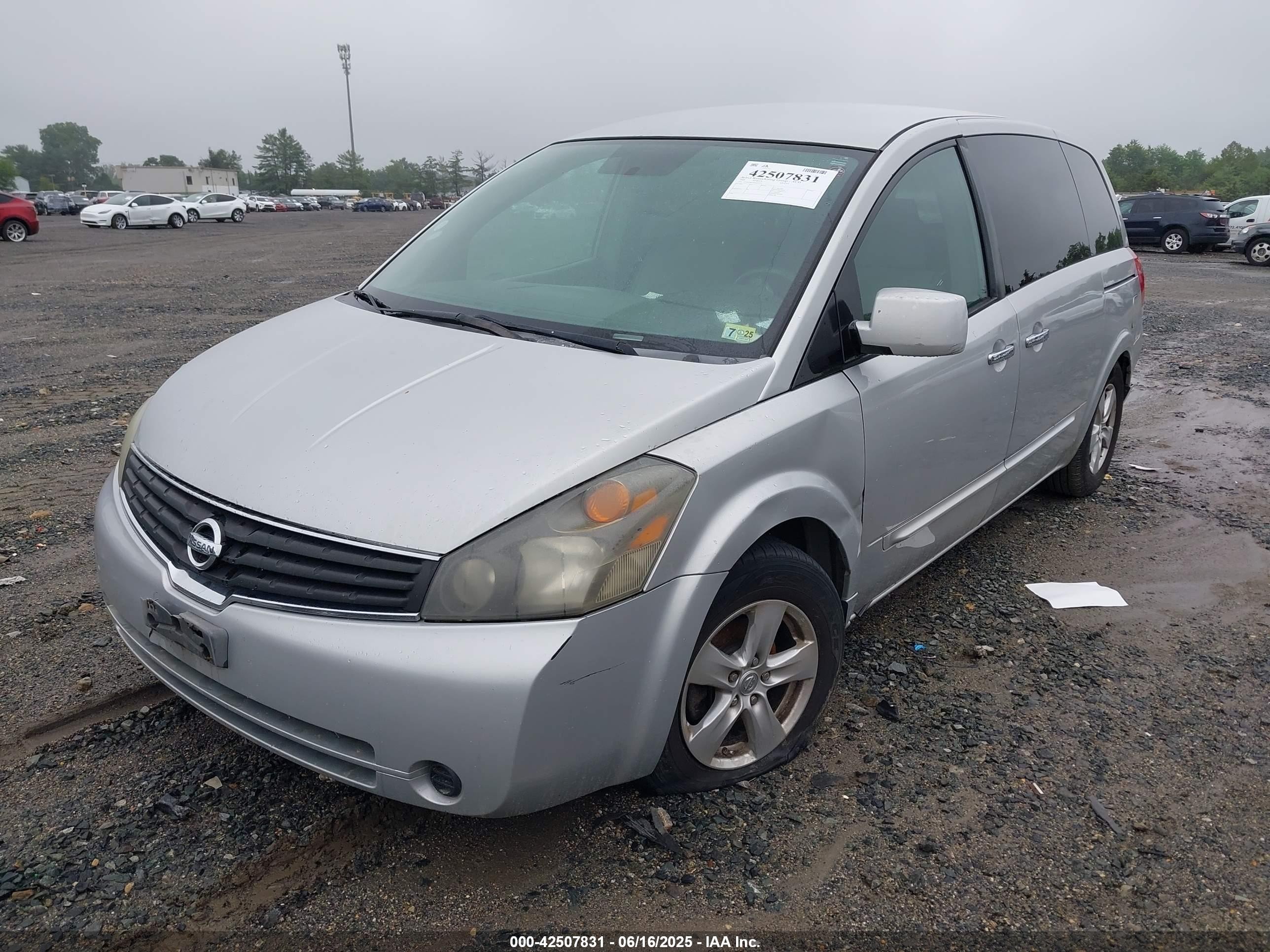 2009 Nissan Quest 3.5 Silver vin: 5N1BV28U49N102023