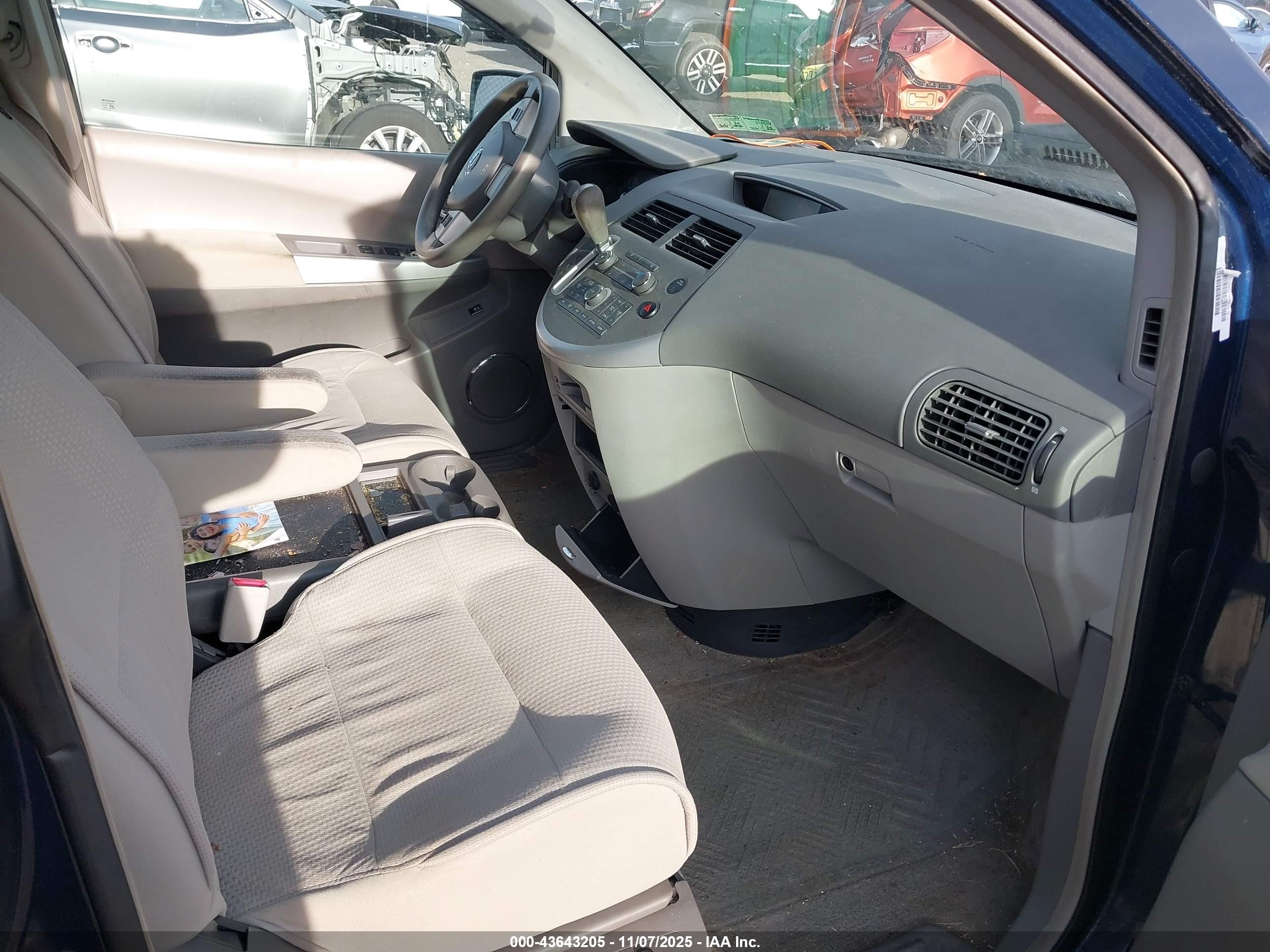 2009 Nissan Quest 3.5 S Dark Blue vin: 5N1BV28U49N102409