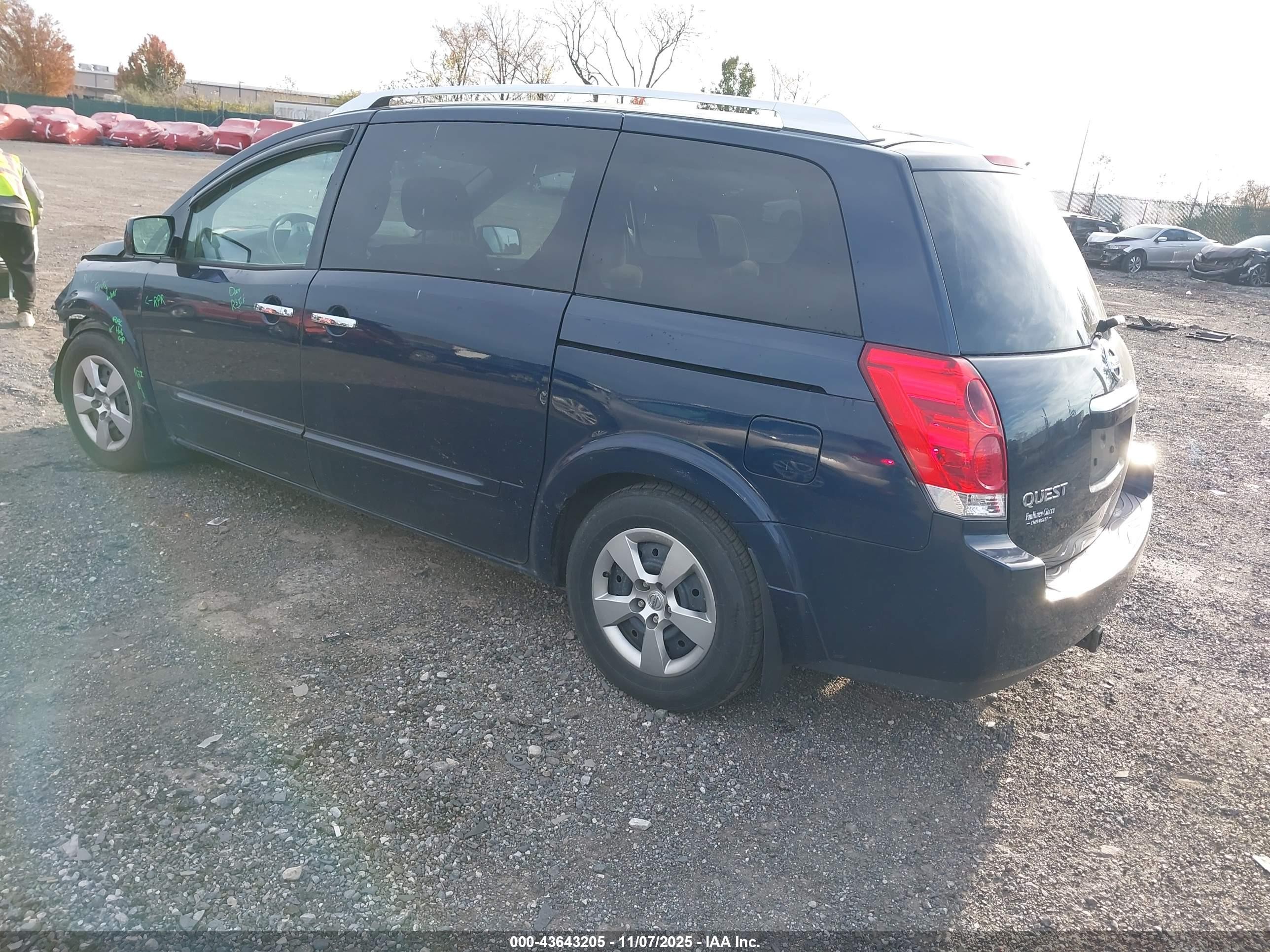 2009 Nissan Quest 3.5 S Dark Blue vin: 5N1BV28U49N102409