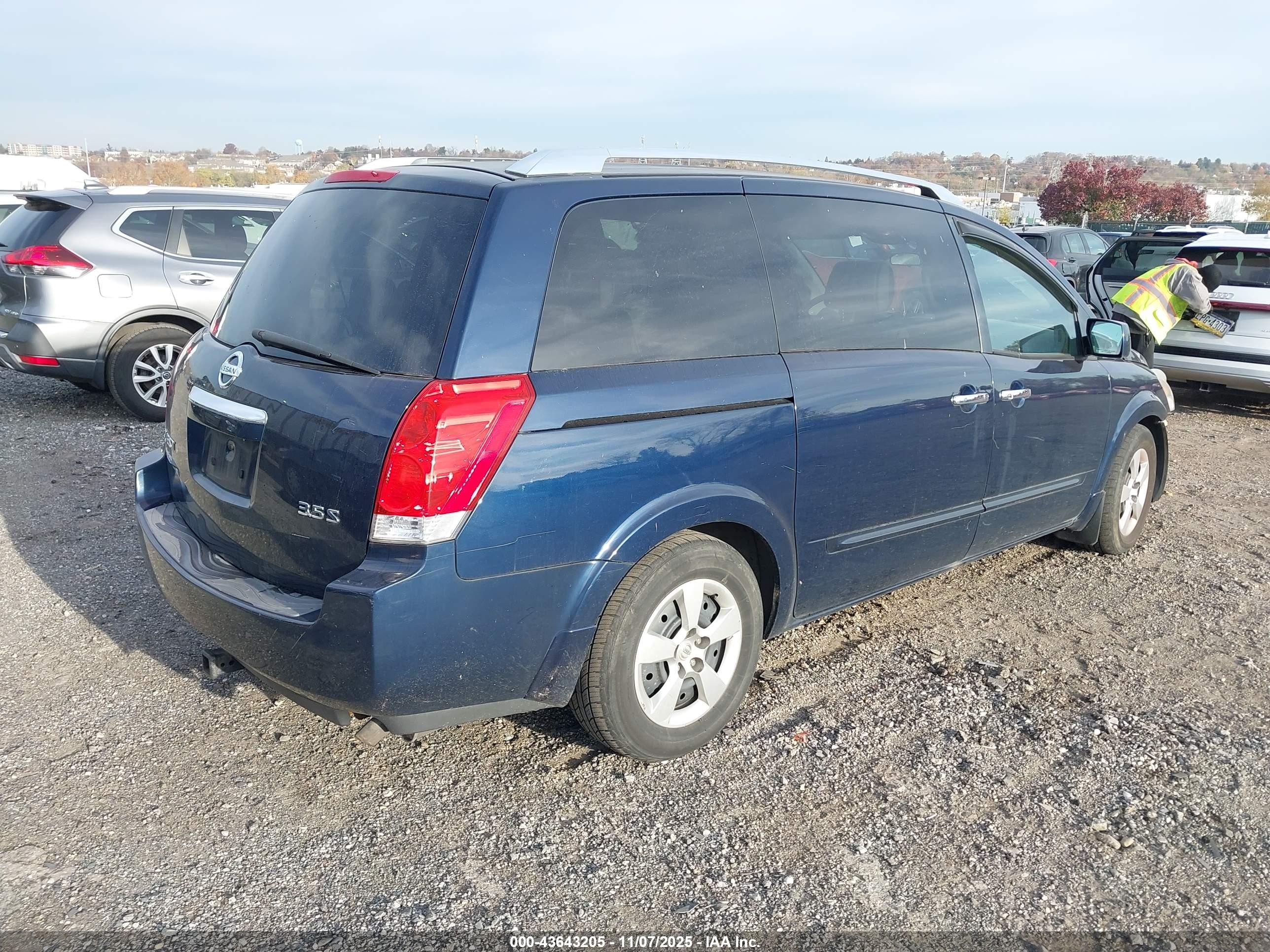 2009 Nissan Quest 3.5 S Dark Blue vin: 5N1BV28U49N102409