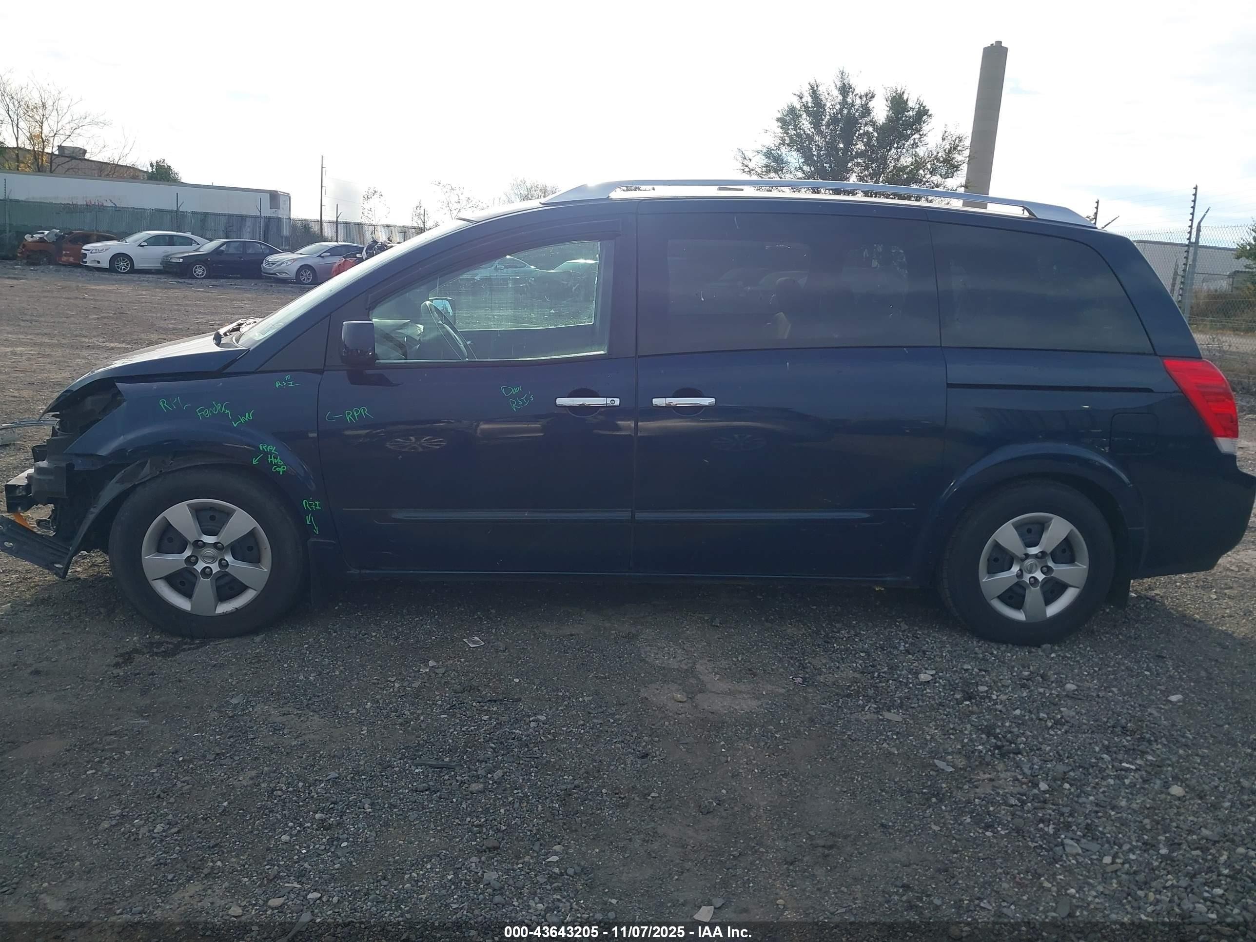 2009 Nissan Quest 3.5 S Dark Blue vin: 5N1BV28U49N102409