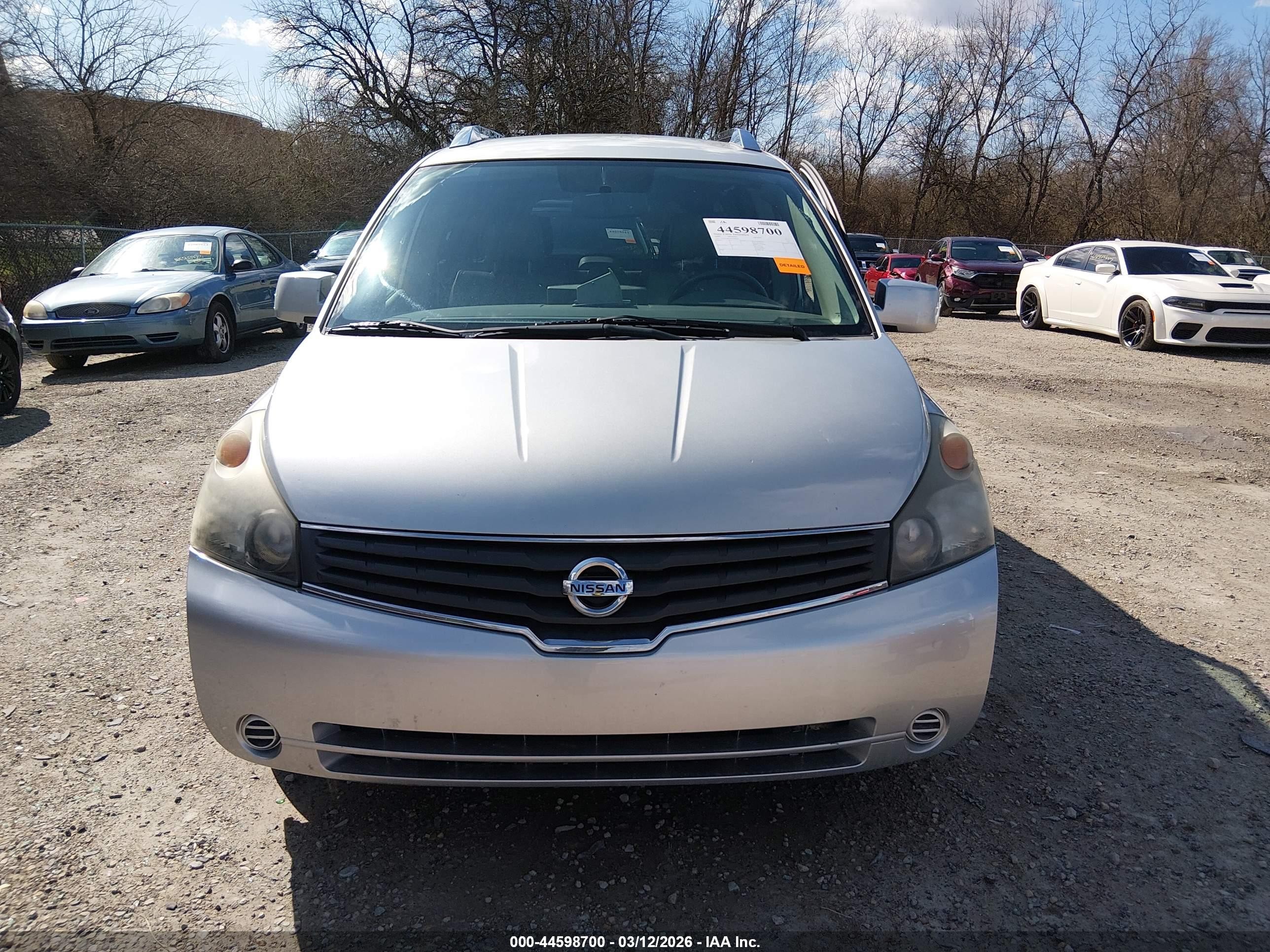 2009 Nissan Quest 3.5 Sl Silver vin: 5N1BV28U49N104192