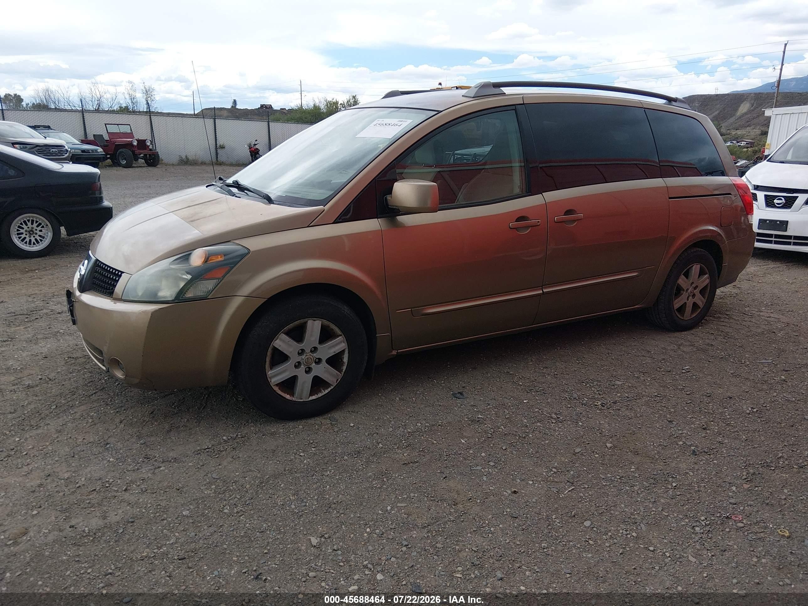 2004 Nissan Quest 3.5 Sl Tan vin: 5N1BV28U54N344652
