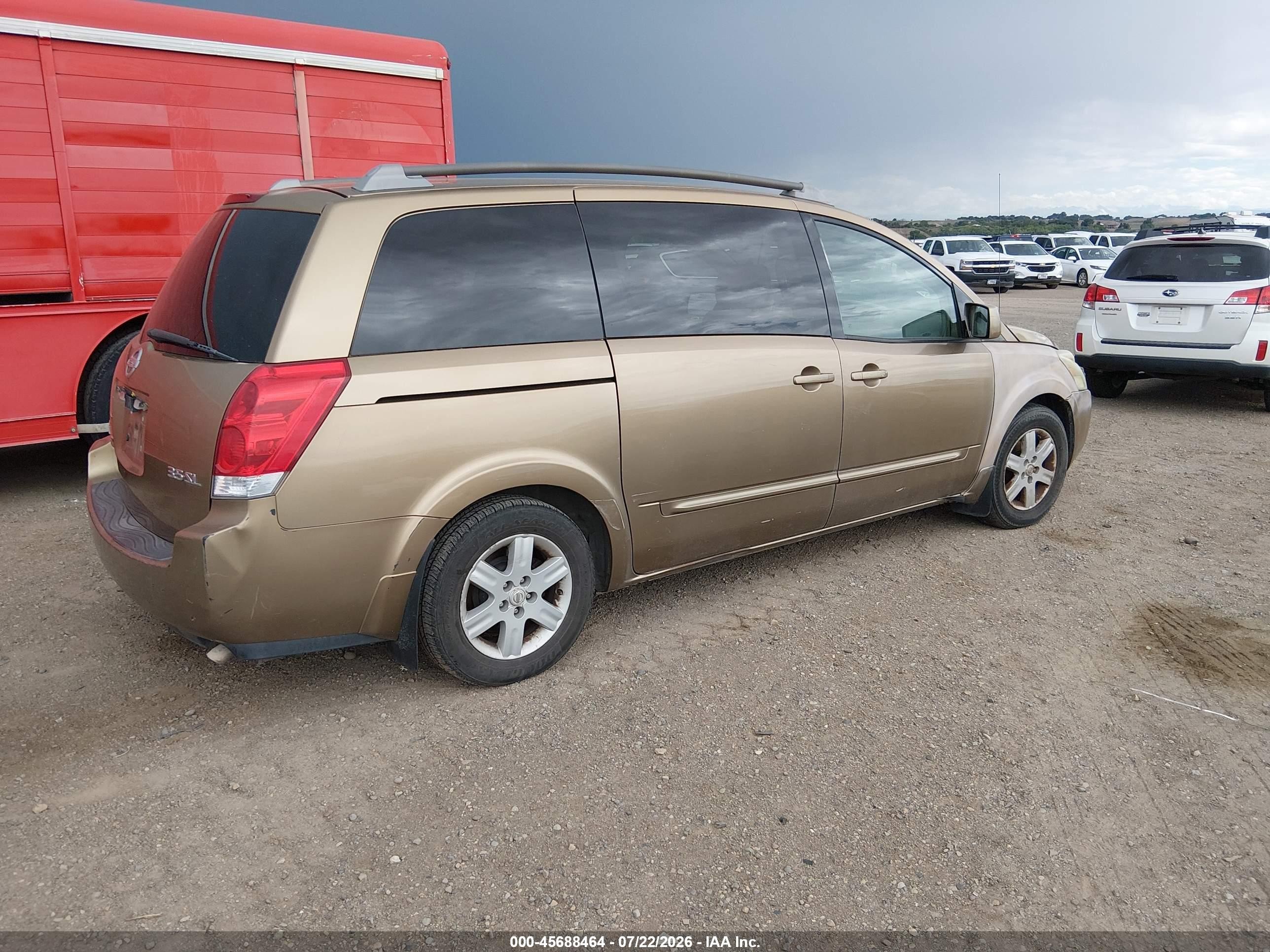 2004 Nissan Quest 3.5 Sl Tan vin: 5N1BV28U54N344652