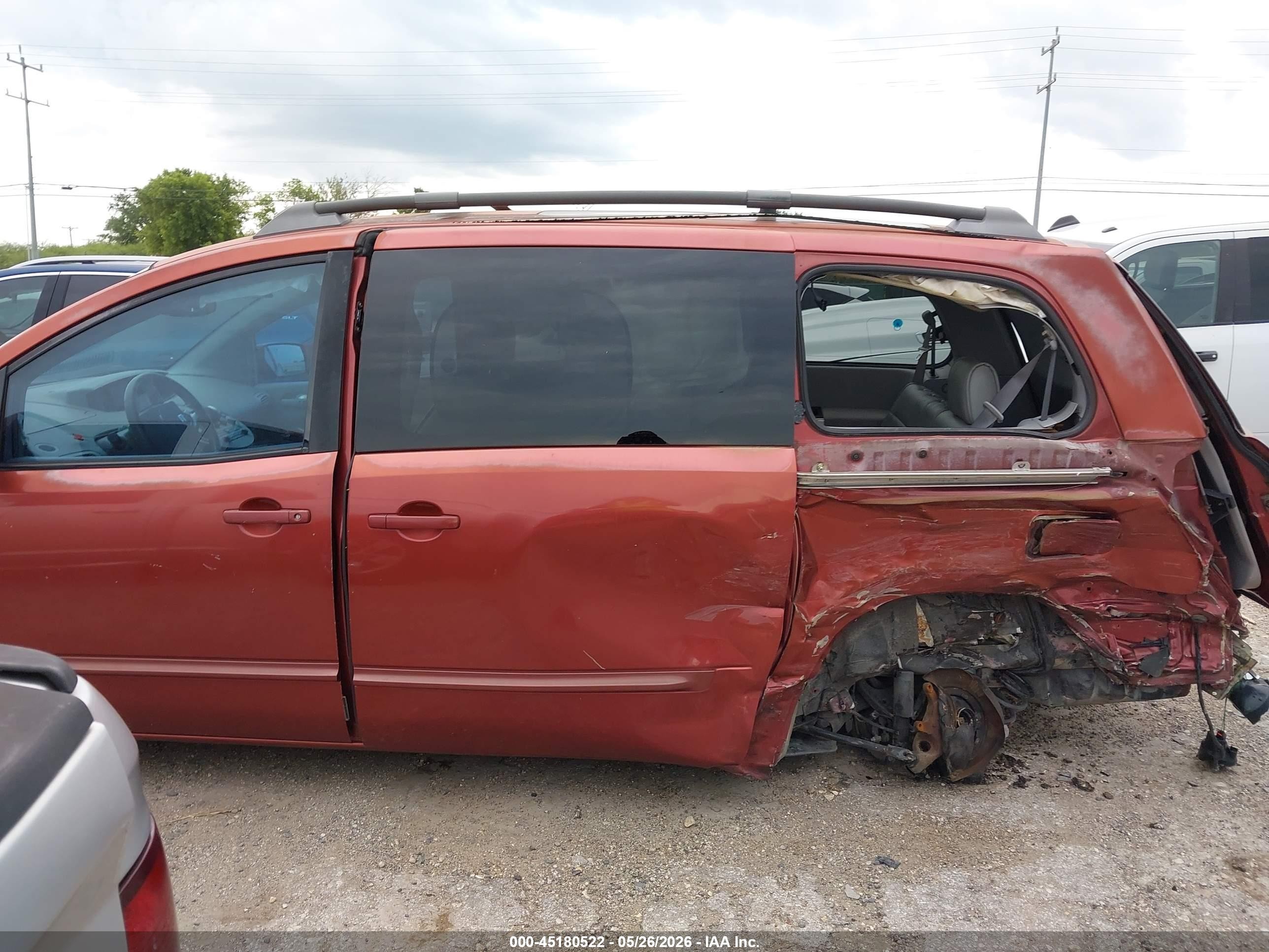 2004 Nissan Quest 3.5 Se Orange vin: 5N1BV28U54N360169