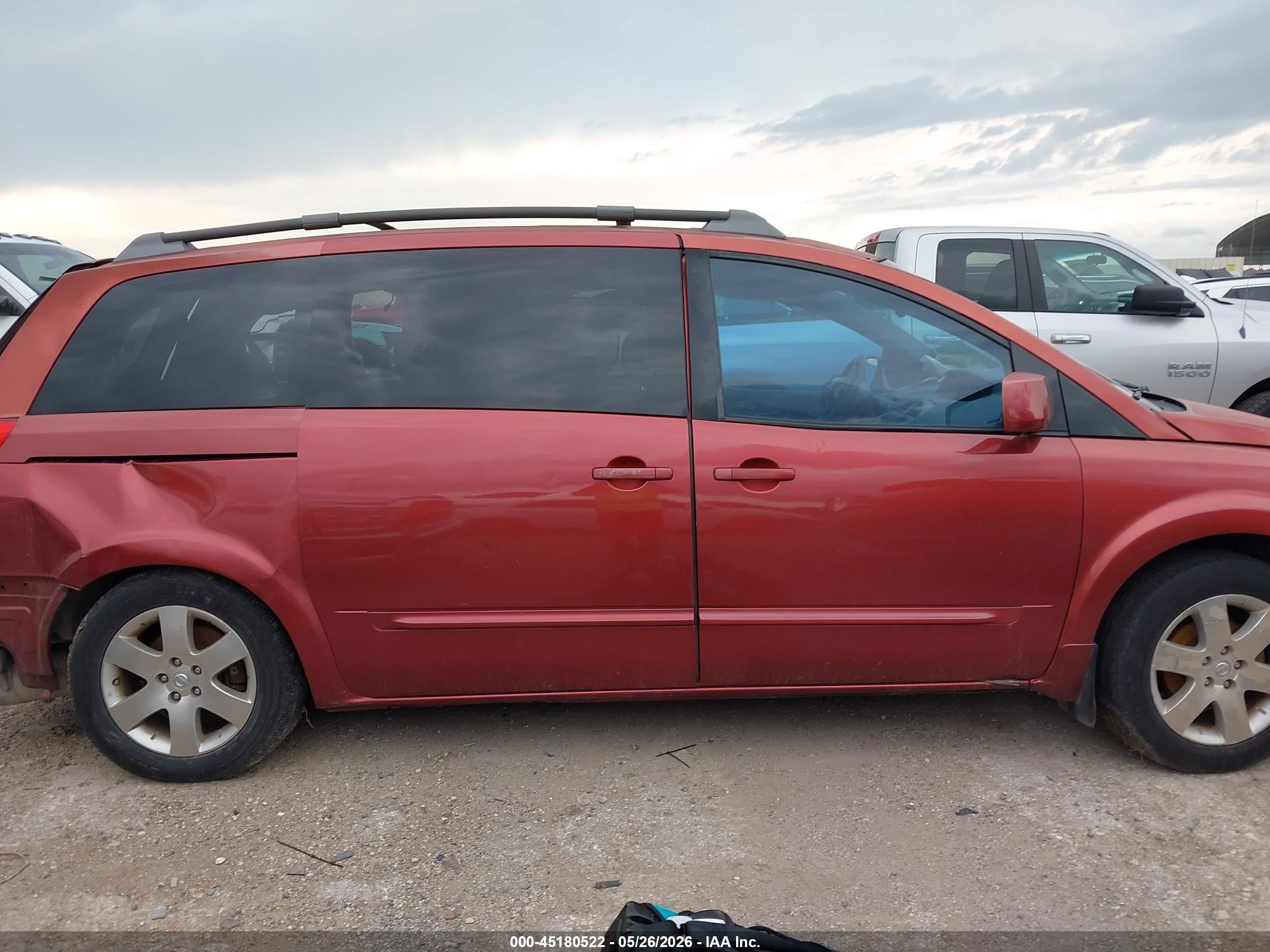 2004 Nissan Quest 3.5 Se Orange vin: 5N1BV28U54N360169