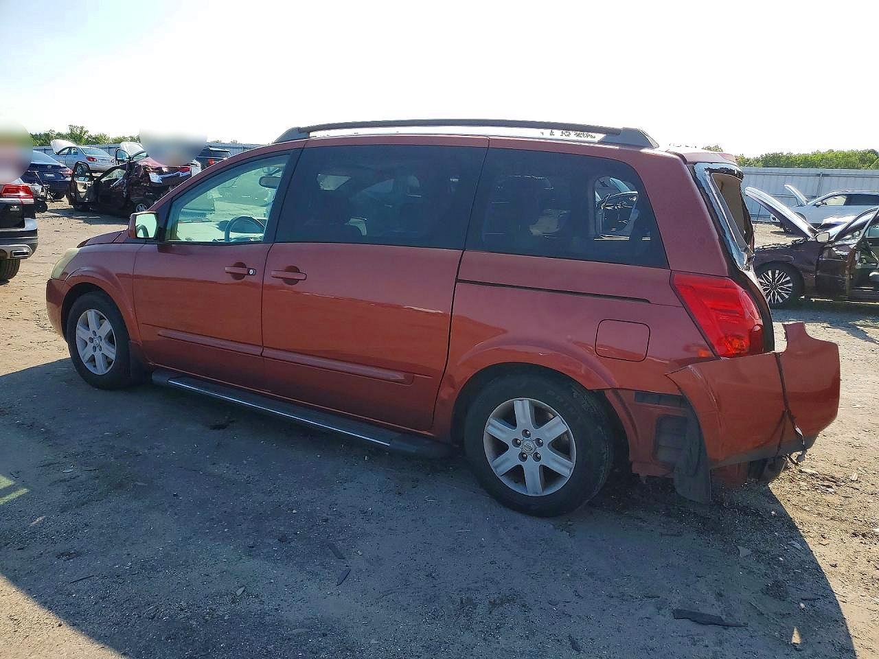 2004 Nissan Quest 3.5 S Red vin: 5N1BV28U54N369857