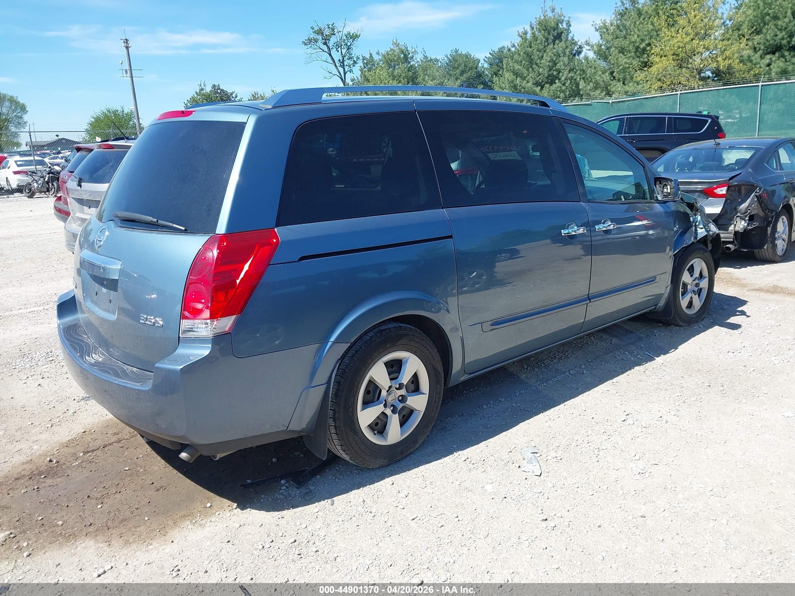 2009 Nissan Quest 3.5 S Blue vin: 5N1BV28U59N105545