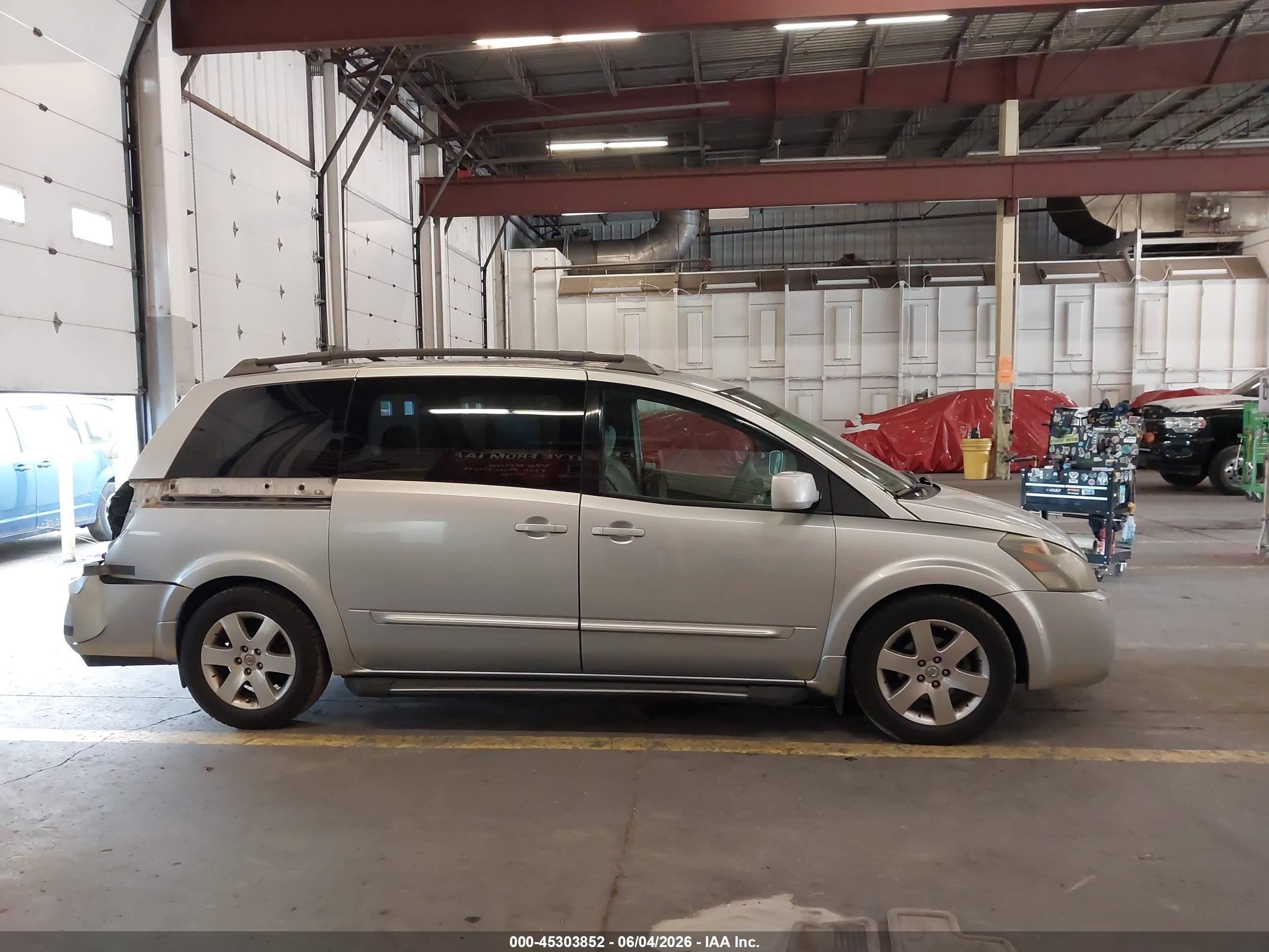 2004 Nissan Quest 3.5 Se Gray vin: 5N1BV28U64N344756