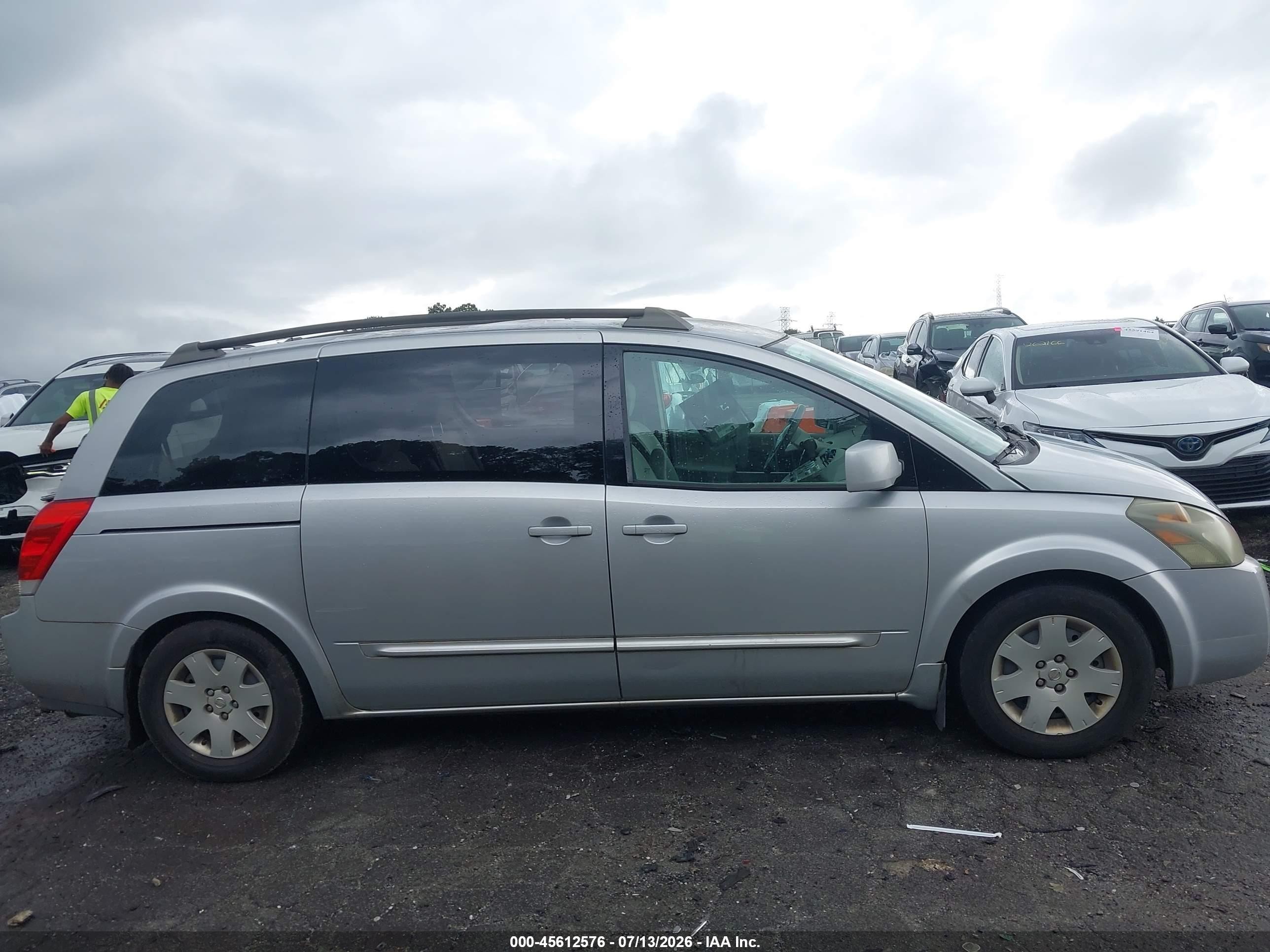2004 Nissan Quest 3.5 S Silver vin: 5N1BV28U64N369866