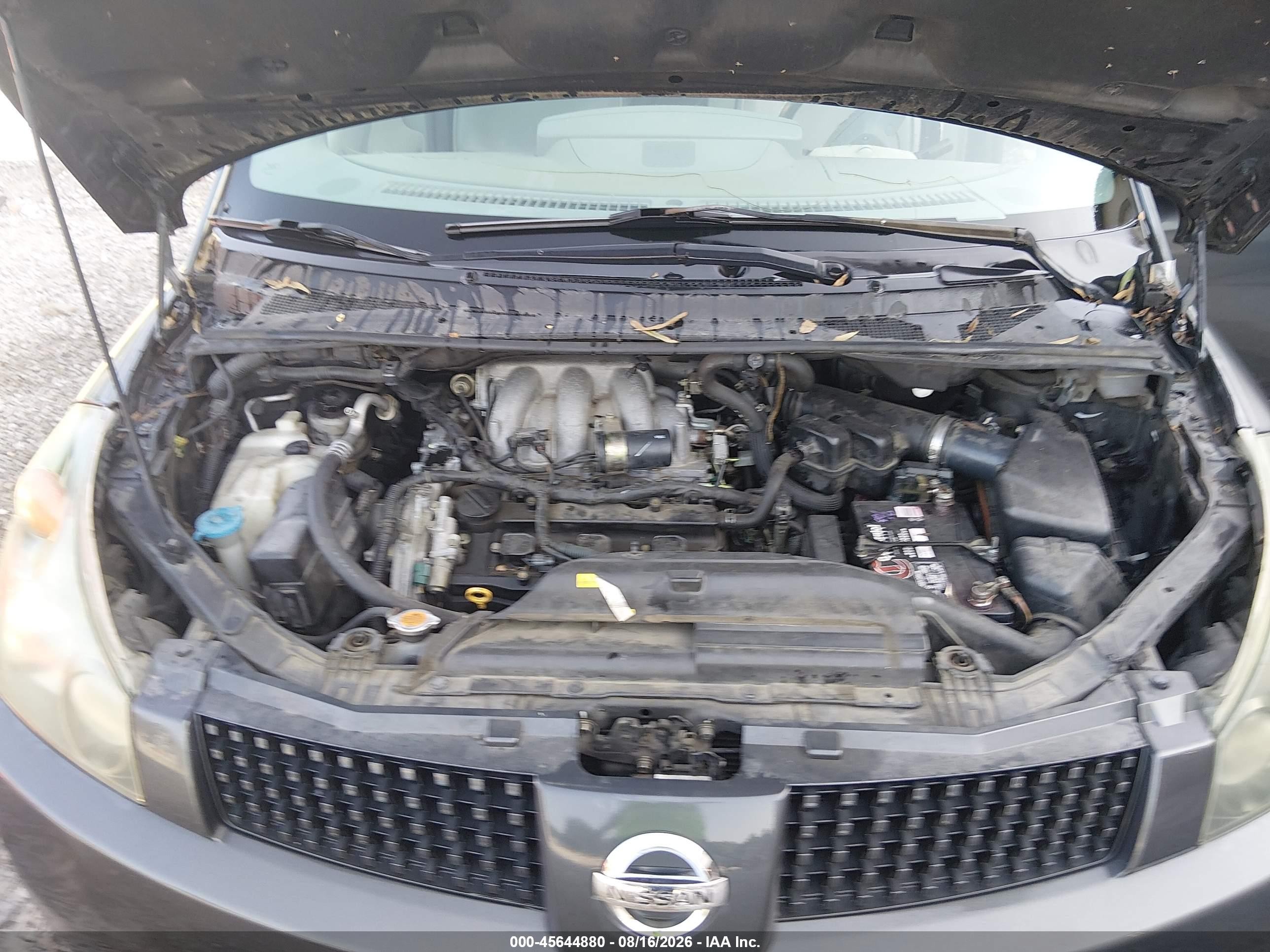 2005 Nissan Quest 3.5 Sl Серый vin: 5N1BV28U65N122560